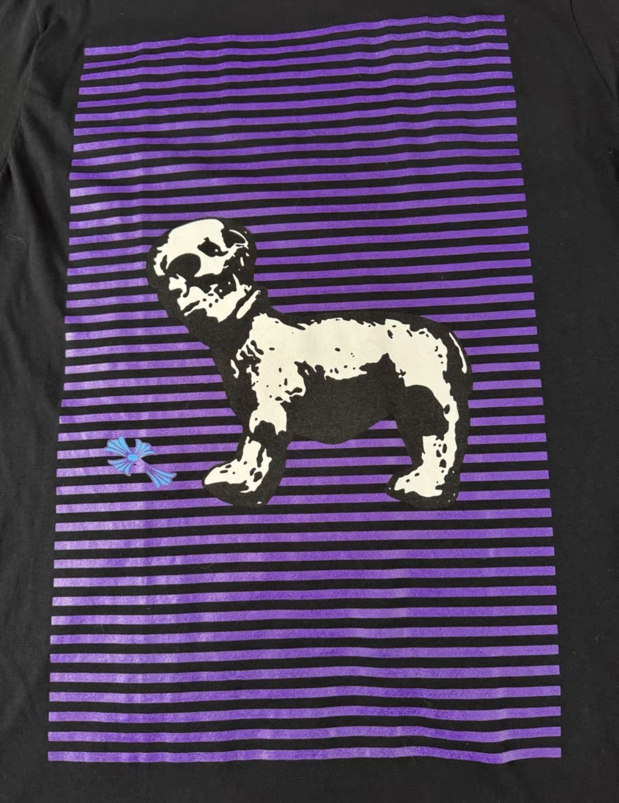 Chrome Hearts Chrome Hearts Foti Stripe Cross Puppy Skull Tee Size US L / EU 52-54 / 3 - 3 Thumbnail