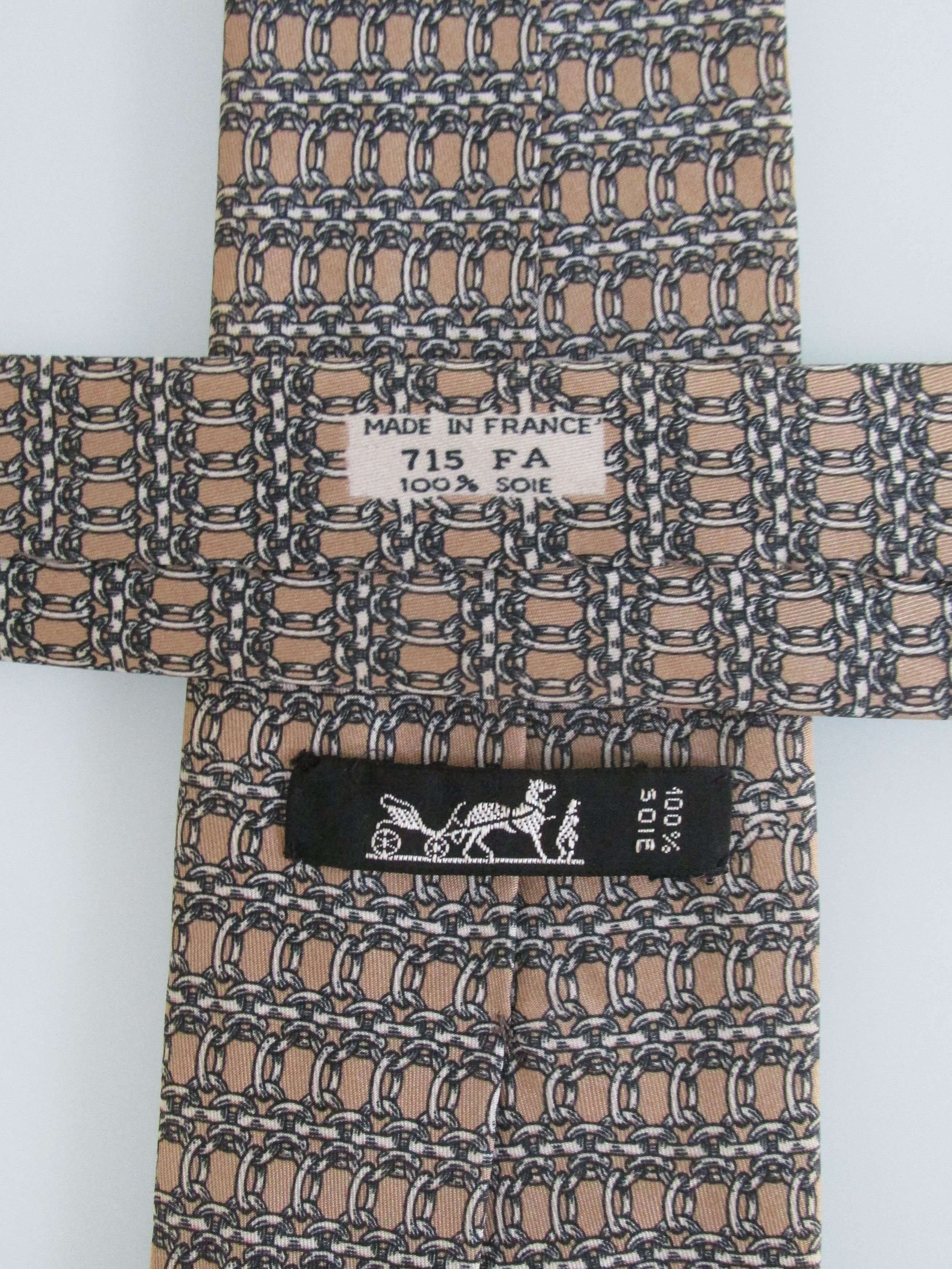 Hermes Hermes Vintage Men's Silk Tie Size ONE SIZE - 6 Thumbnail