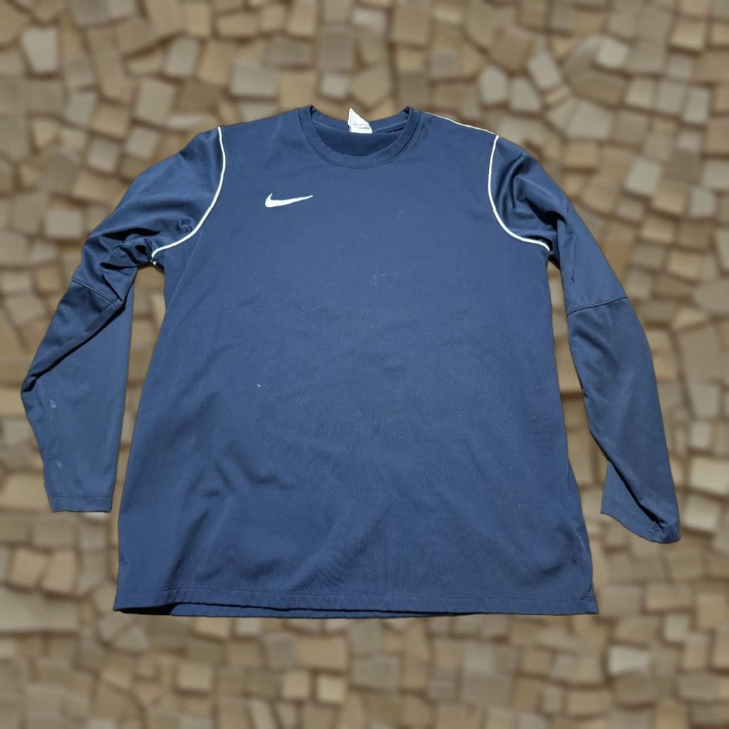 Nike Nike Shirt Men's Size Large Blue White Long Sleeve Athleticwear Size US L / EU 52-54 / 3 - 1 Thumbnail