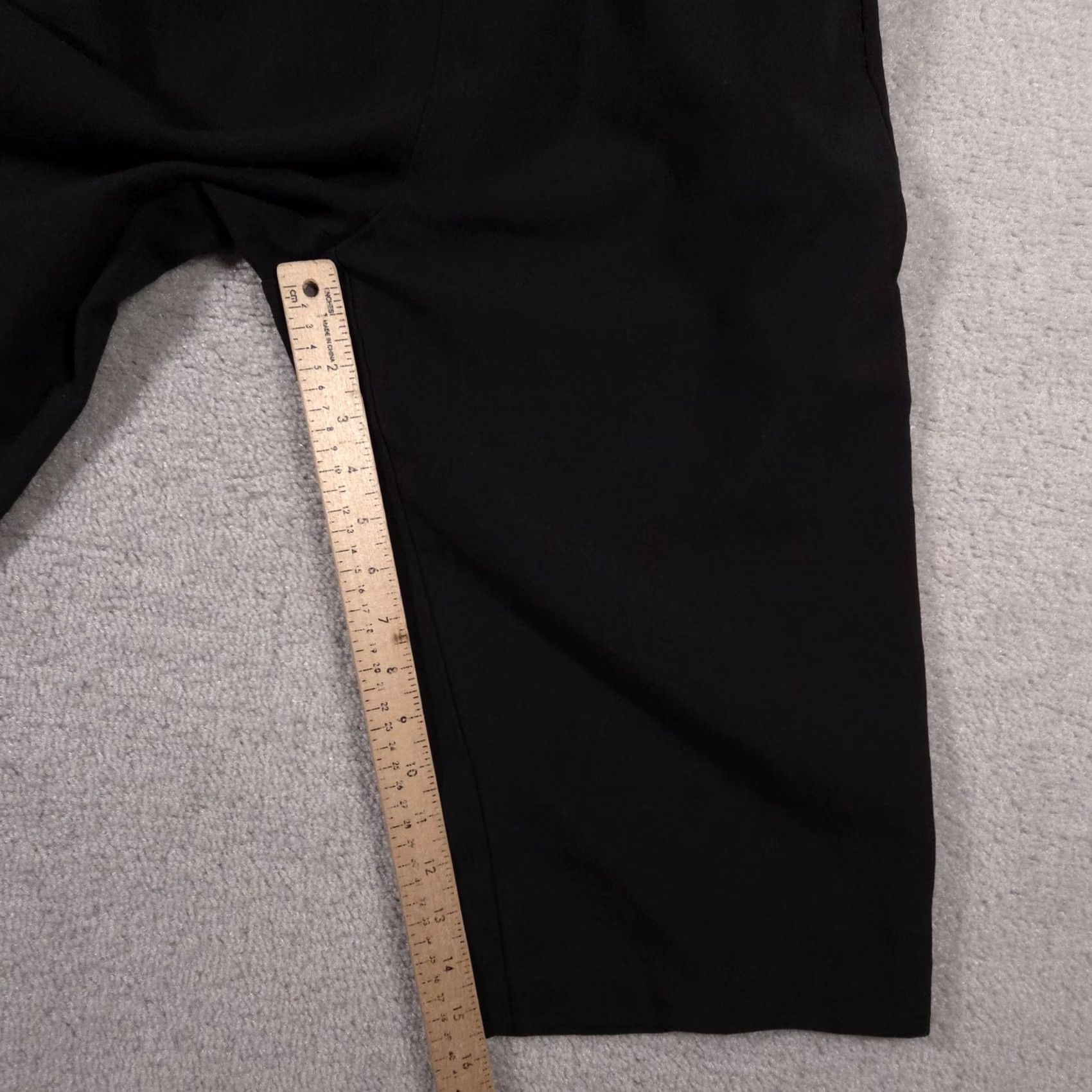 Vintage Briggs New York Crop Pants Womens 10P Straight Leg Elastic Waist Pockets Black Size 32" / US 10 / IT 46 - 7 Thumbnail