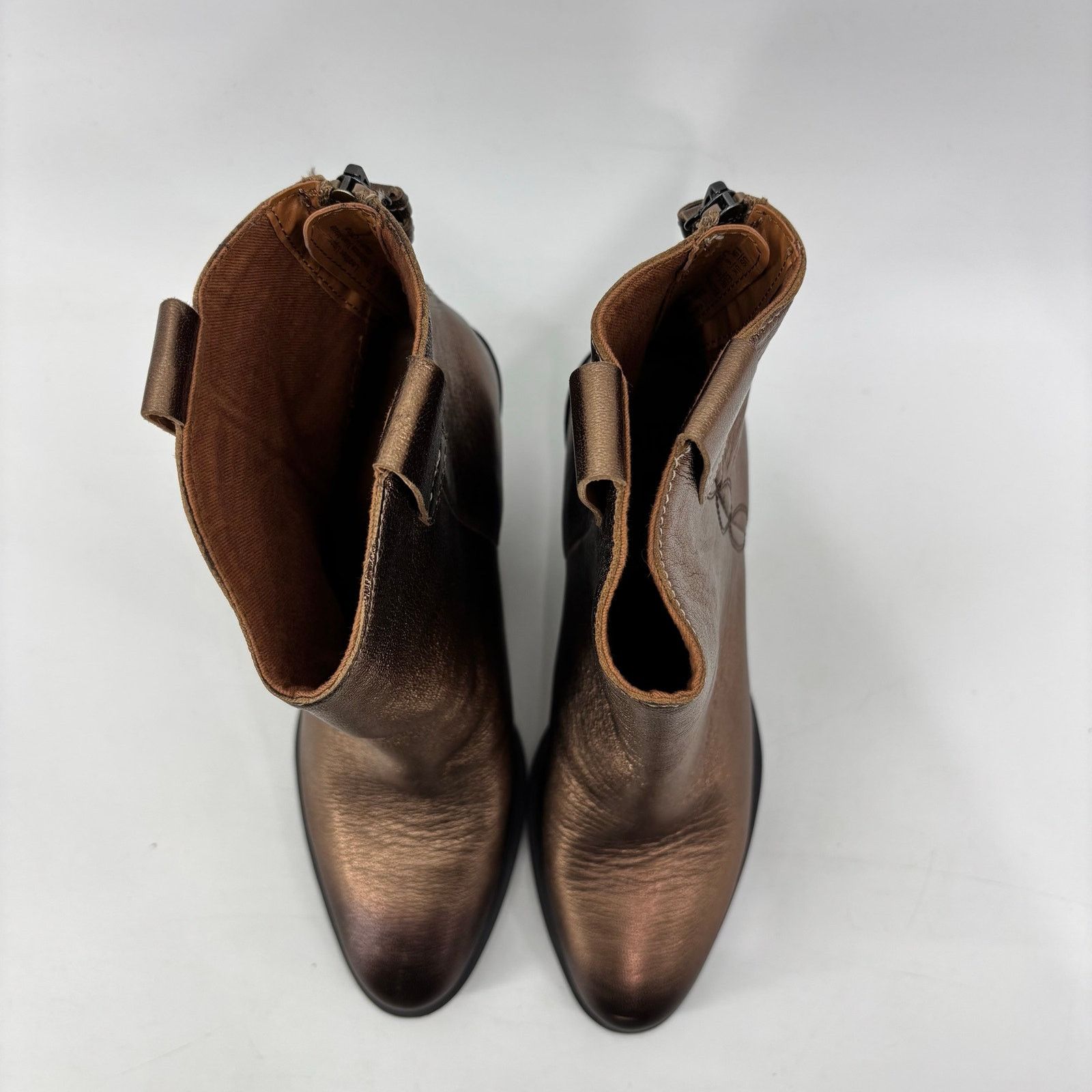Franco Sarto Sarto Women’s 8.5 Germaine Bronze Metallic Boots Ankle Boots Size US 8.5 / IT 38.5 - 9 Thumbnail