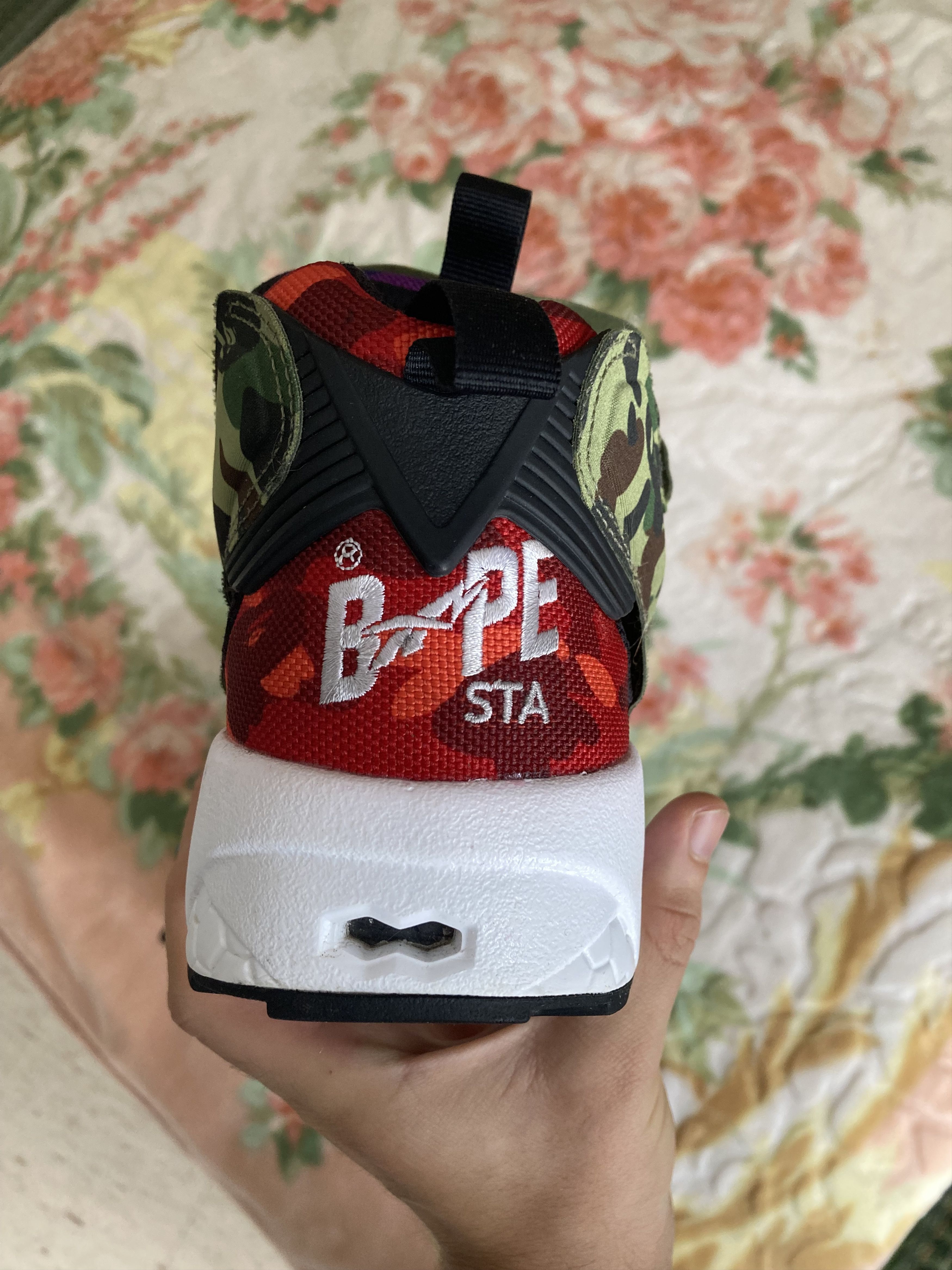 Nigo Bathing Ape Reebok Instapump Fury: Multicolor Camo Size US 10.5 / EU 43-44 - 3 Thumbnail