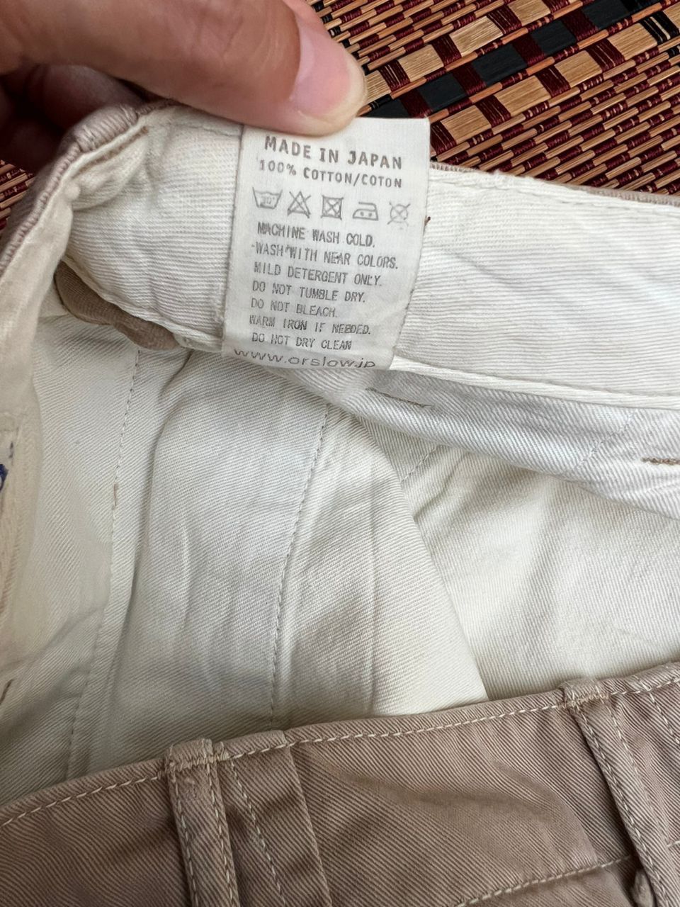 Orslow Orslow Slim Fit Army Trousers Khaki Size US 30 / EU 46 - 7 Thumbnail