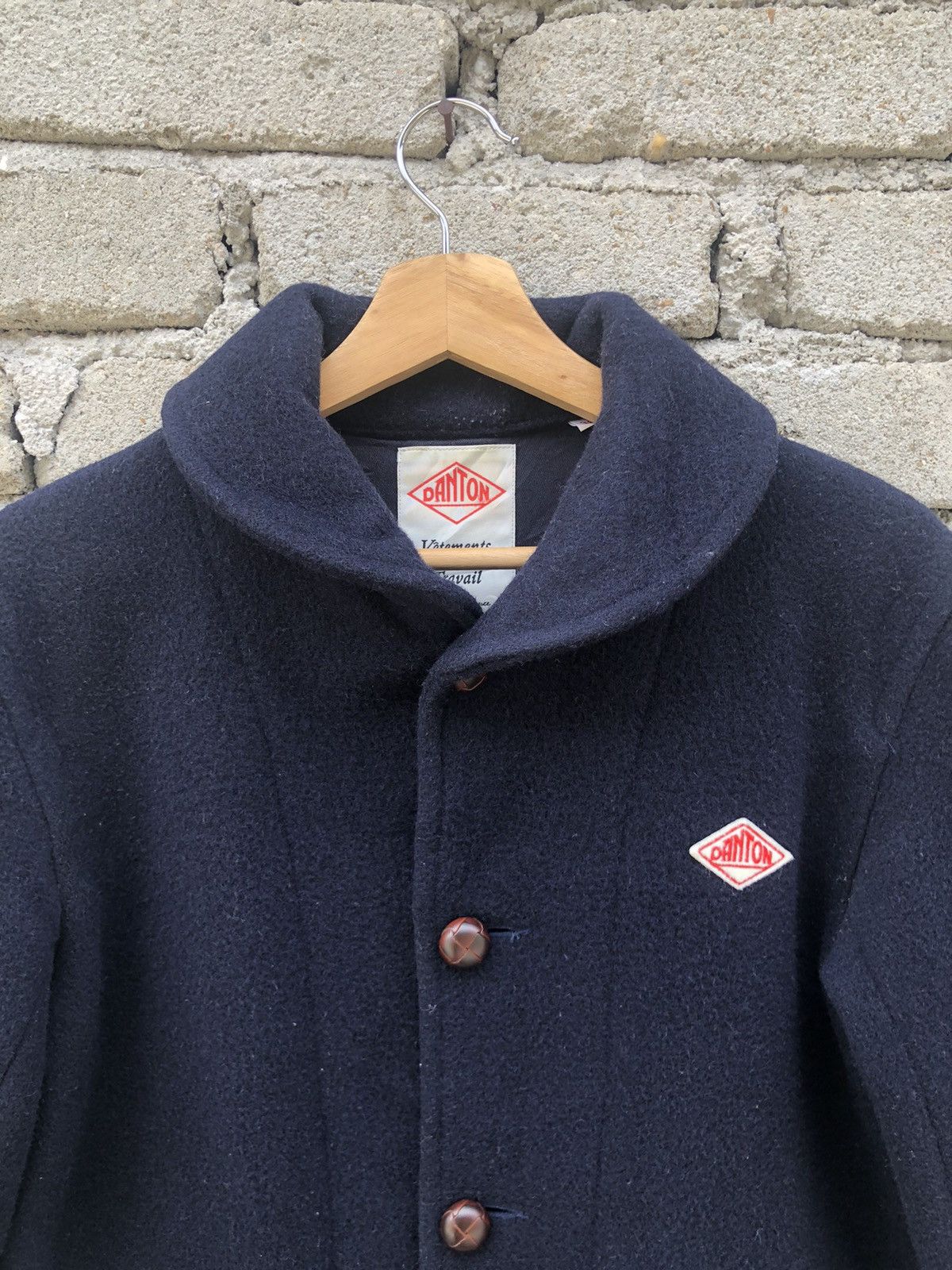 Danton × Japanese Brand Vintage Danton Vetements De Travails Wool Trench Coat Size US M / EU 48-50 / 2 - 8 Thumbnail