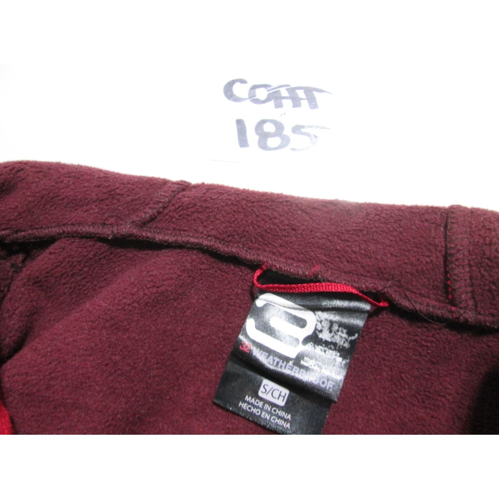 Weatherproof 32 Weatherproof Womens Windbreaker Jacket S Red Hooded Zip Pockets Solid Polyester Outerwear Size S / US 4 / IT 40 - 6 Thumbnail