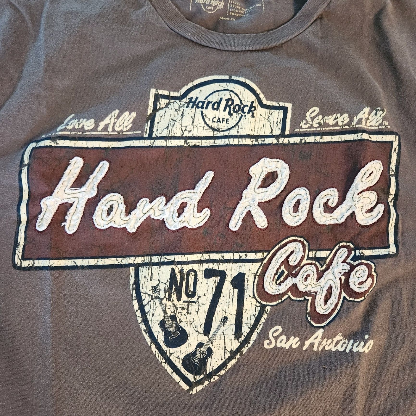 Hard Rock Cafe VINTAGE Hard Rock Cafe San Antonio Graphic T-Shirt Gray Stitched Patch Mens Large Size US L / EU 52-54 / 3 - 2 Thumbnail