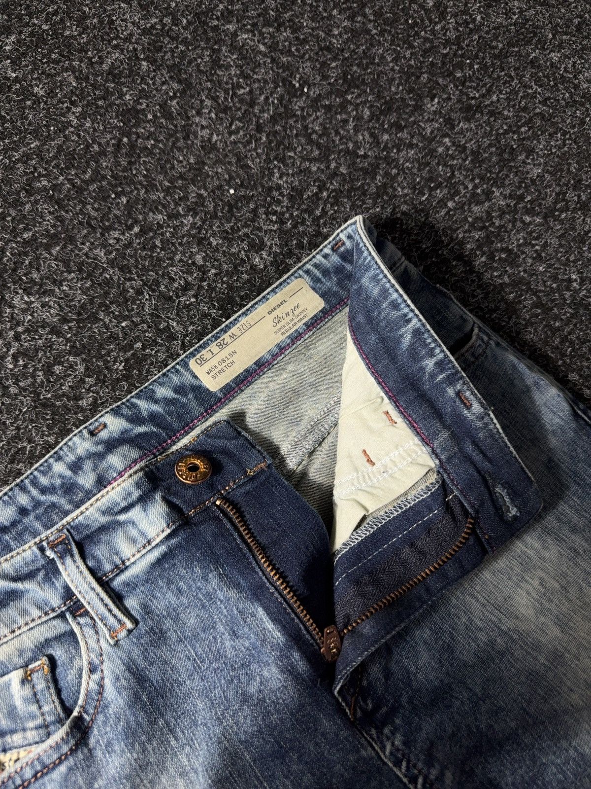 Diesel × If Six Was Nine × Vintage Vintage 90s Y2K Diesel Industry Jeans skinny pants Size 28" / US 6 / IT 42 - 7 Thumbnail