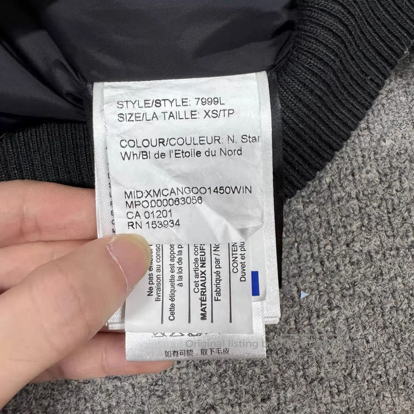 Canada Goose White Heavy Winter Jacket with Fur Hood . Size US XS / EU 42 / 0 - 7 Thumbnail