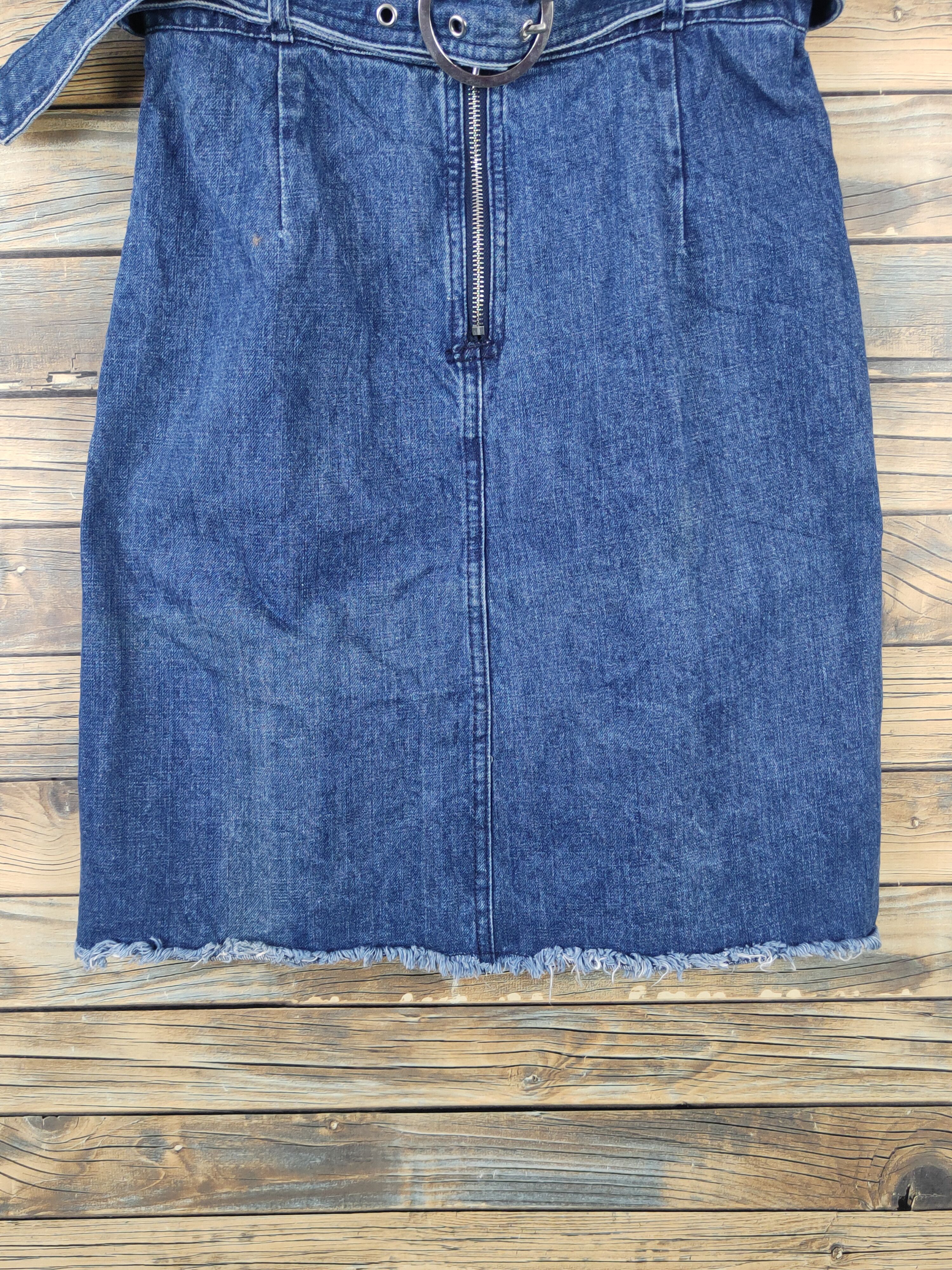 Japanese Brand × Vintage Etam Weekend Blue Denim vintage Skirt Jumpsuits Size 28" / US 6 / IT 42 - 5 Thumbnail