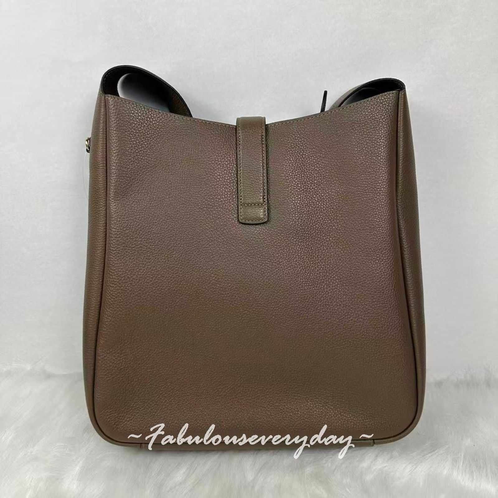 Coach Coach Hadley Large Shoulder Bag Leather/Dark stone CCD65 NWT Size ONE SIZE - 3 Thumbnail