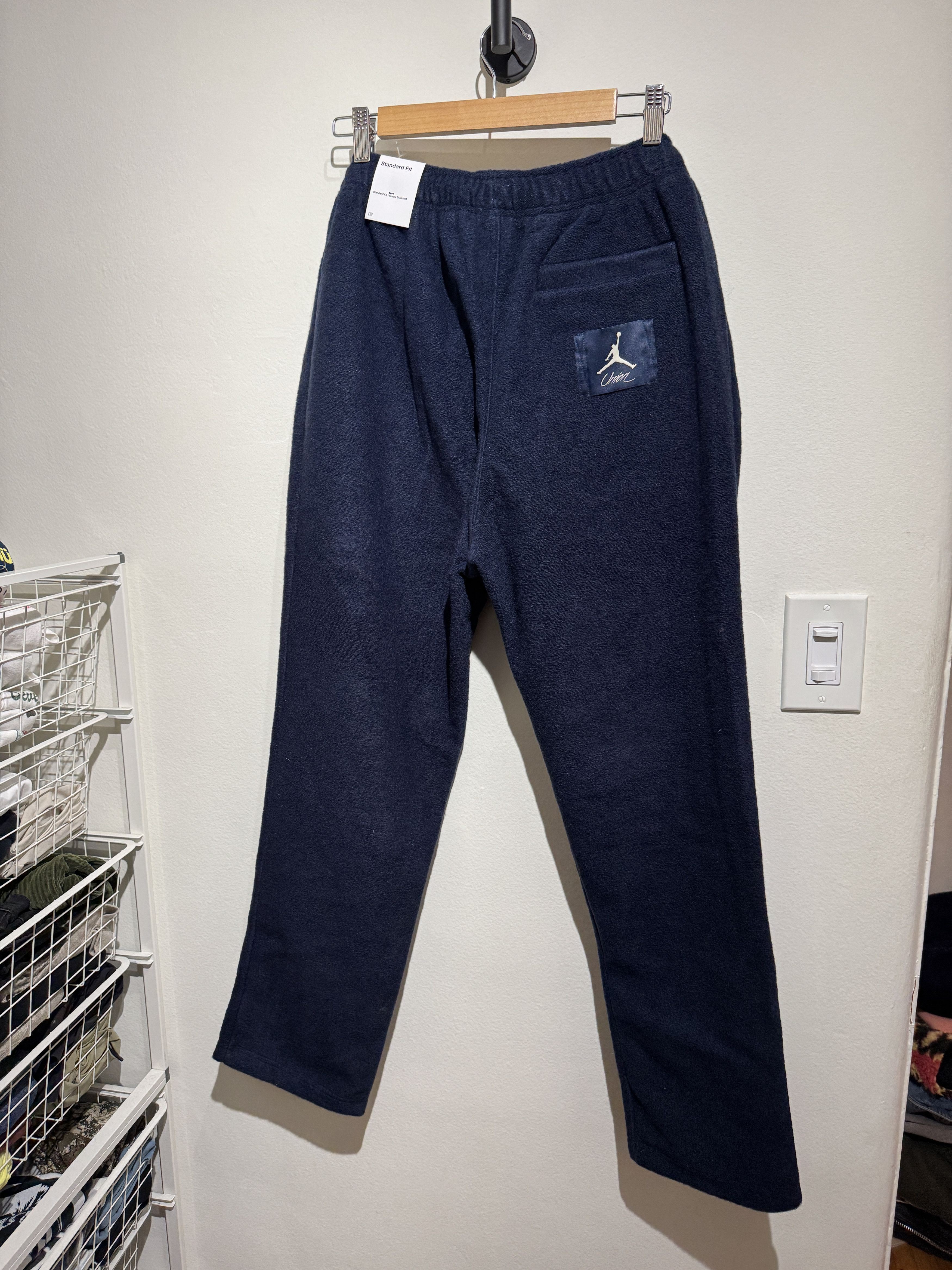 Jordan Brand × Union LA Jordan x Union LA Fleece Pants – Navy Blue, Standard Fit Size US 32 / EU 48 - 7 Thumbnail