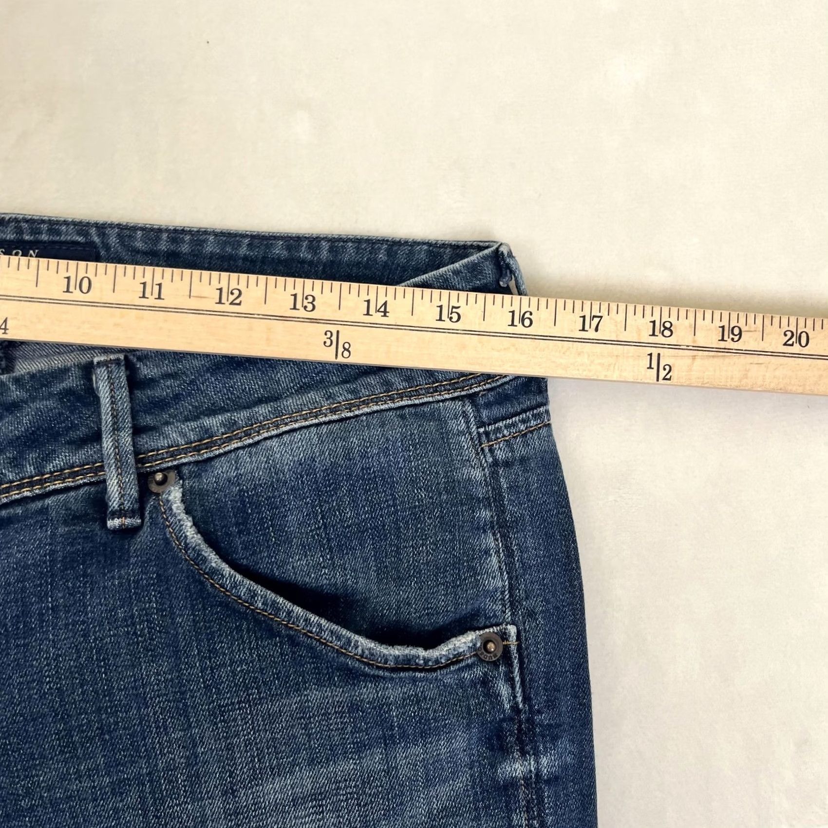 Hudson Hudson Jeans Womens Skinny Blue Medium Wash 31 Stretch Denim Made In USA Size 24" / US 00 / IT 34 - 4 Thumbnail