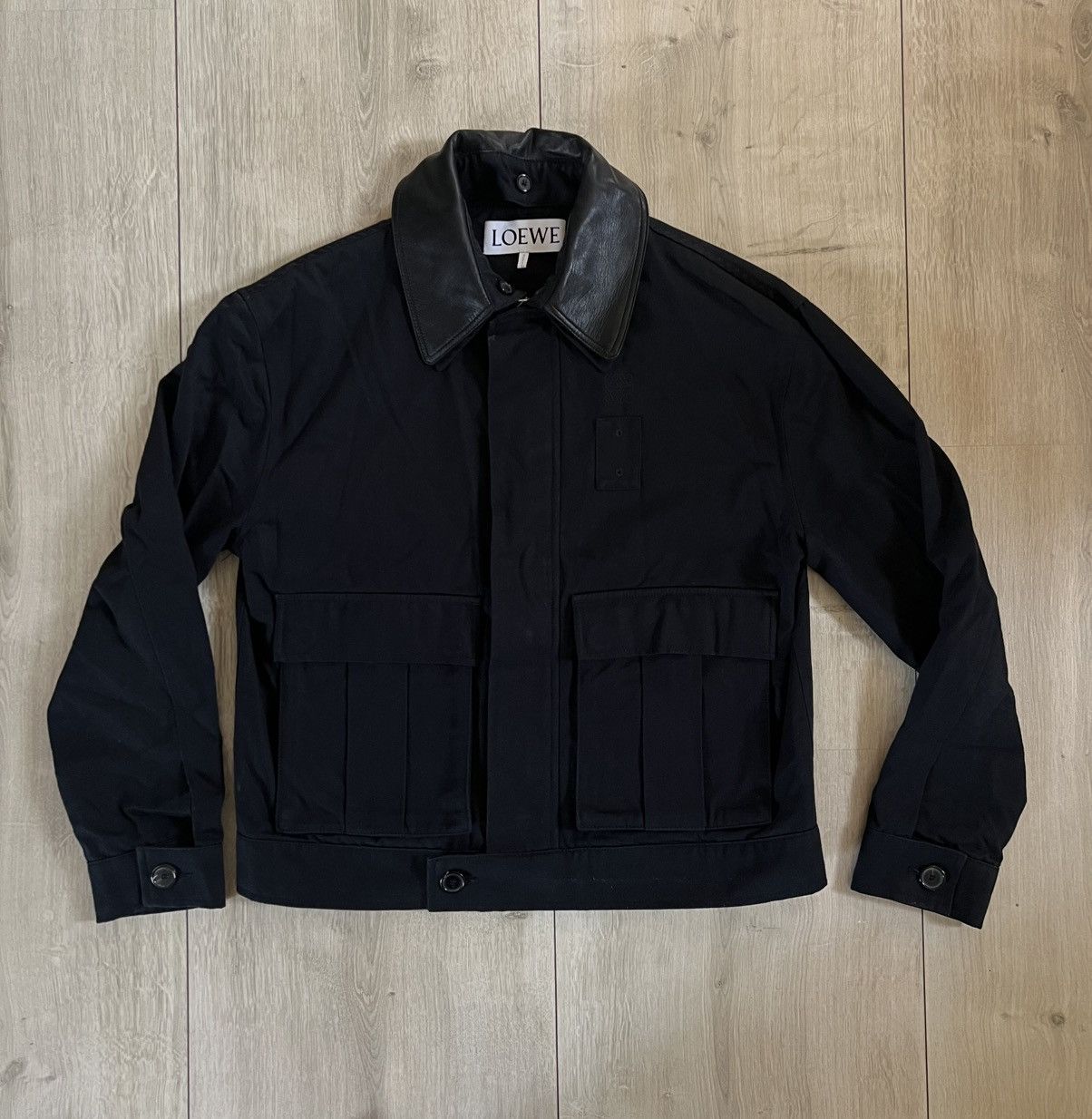 Loewe Loewe Jacket with Pockets and leather collar Size US M / EU 48-50 / 2 - 4 Thumbnail