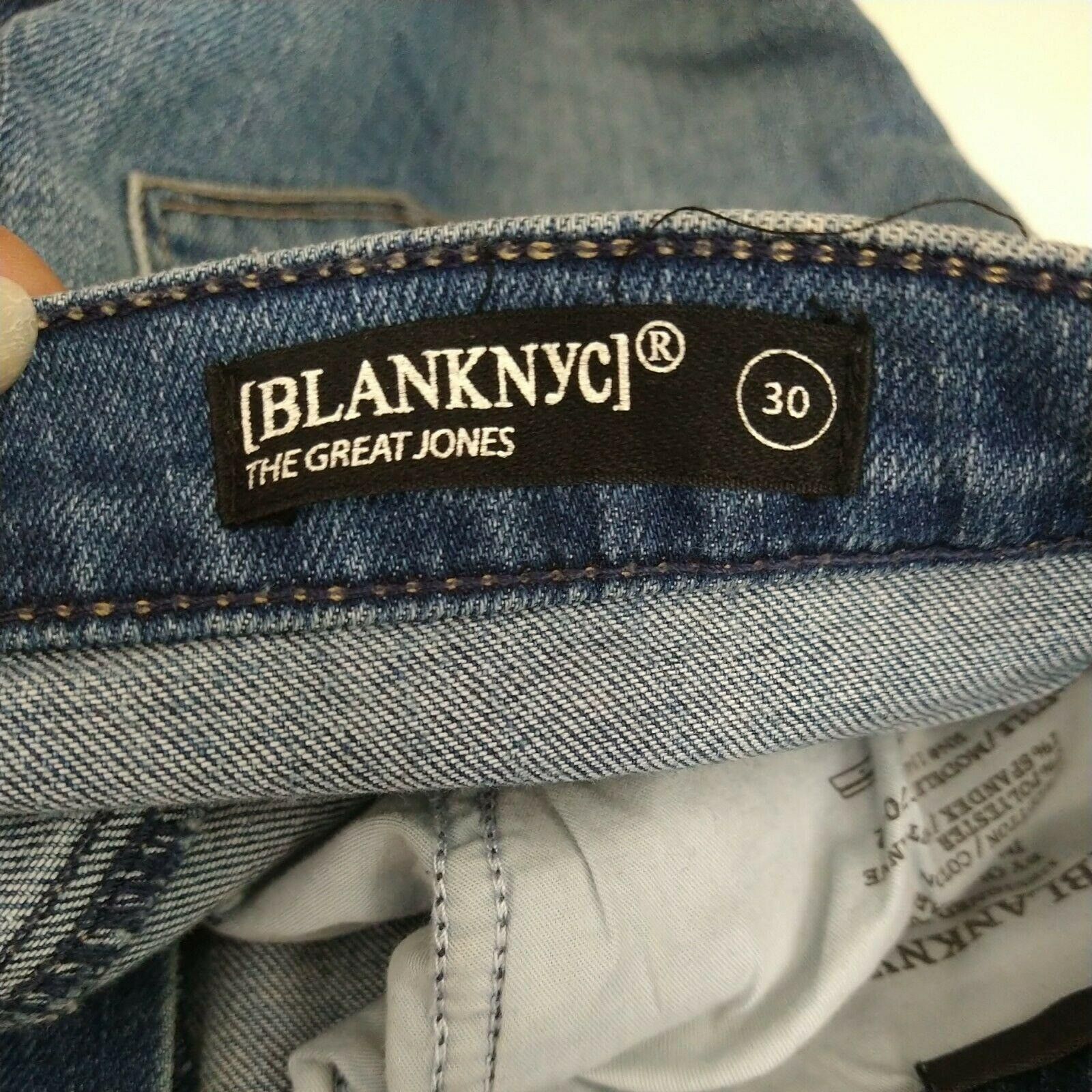 BLANKNYC BlankNyc The Great Jones Ripped Frayed Raw Hem Jeans Size 30 Size 30" / US 8 / IT 44 - 8 Thumbnail