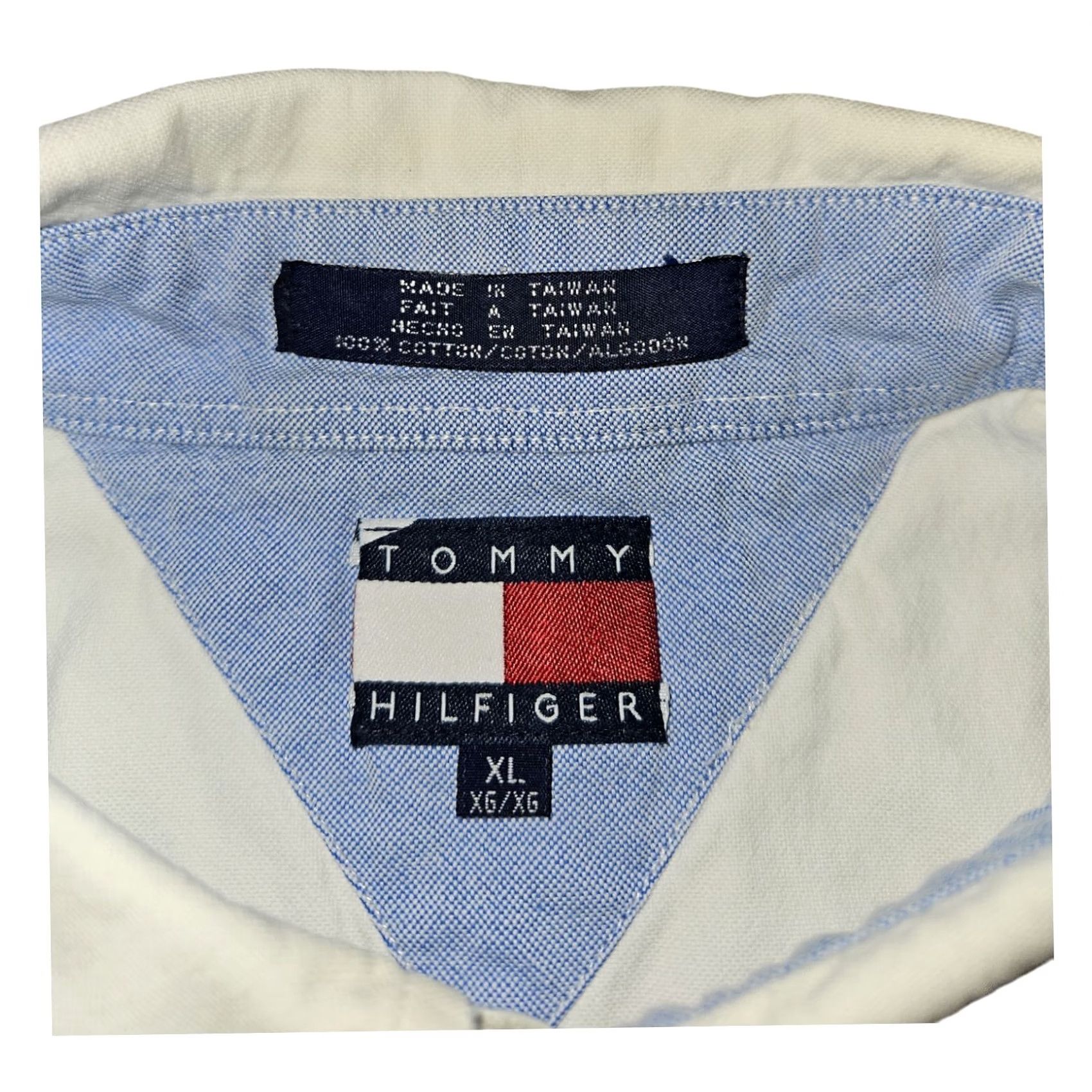 Tommy Hilfiger VINTAGE Tommy Hilfiger Button-Down Shirt Long Sleeve Men's XL Embroidered White Size US XL / EU 56 / 4 - 2 Thumbnail