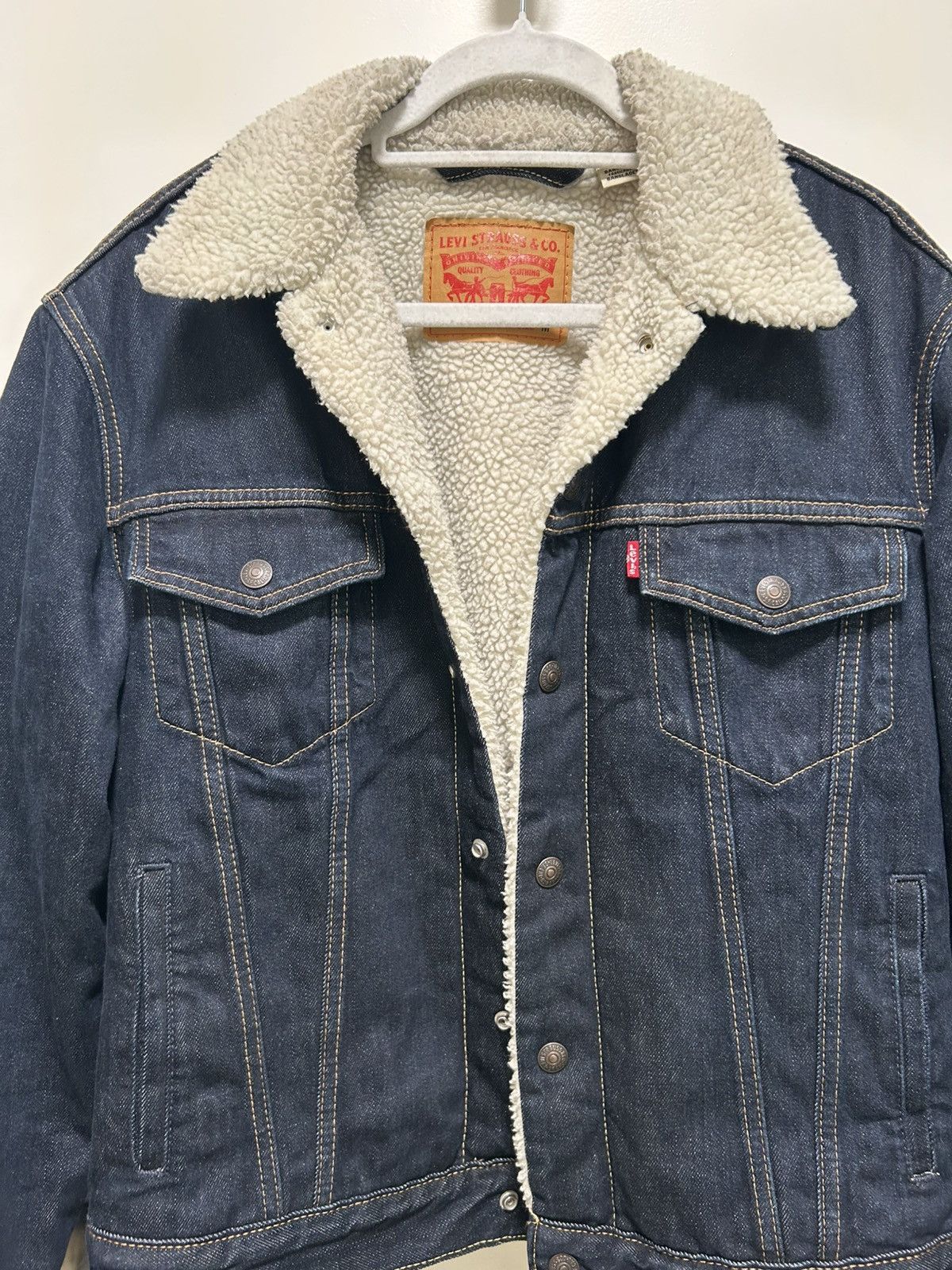 Levi's Levi’s denim Sherpa trucker jacket Size US L / EU 52-54 / 3 - 2 Thumbnail