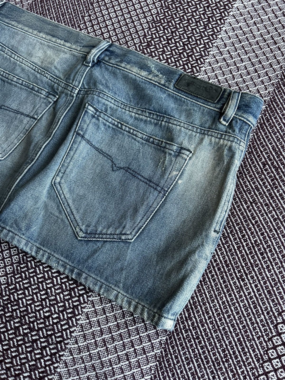 Diesel Vintage Diesel Mini Skirt Distressed Y2K Faded 00s Size 30 Size 30" / US 8 / IT 44 - 2 Thumbnail