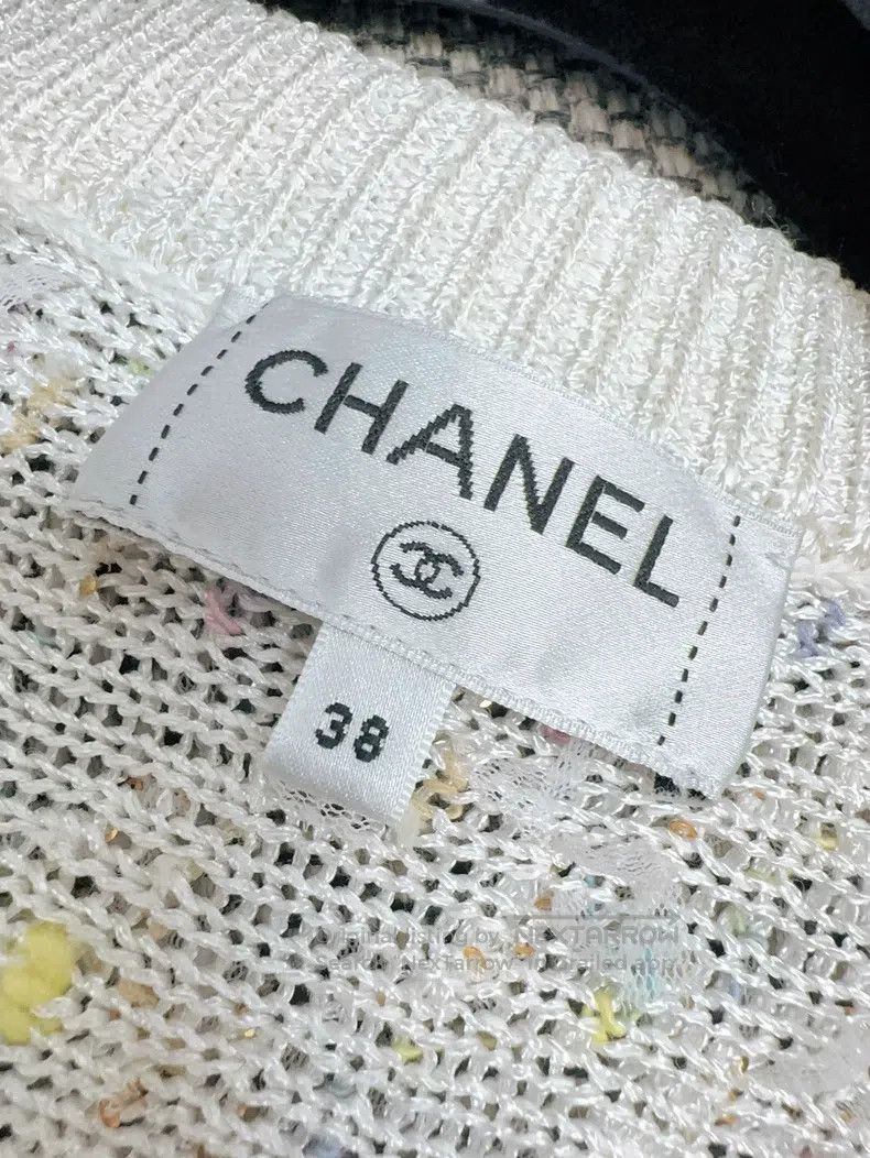 Chanel Chanel 22P beige sequin phantom striped tassel knitted lon Size XS / US 0-2 / IT 36-38 - 7 Thumbnail