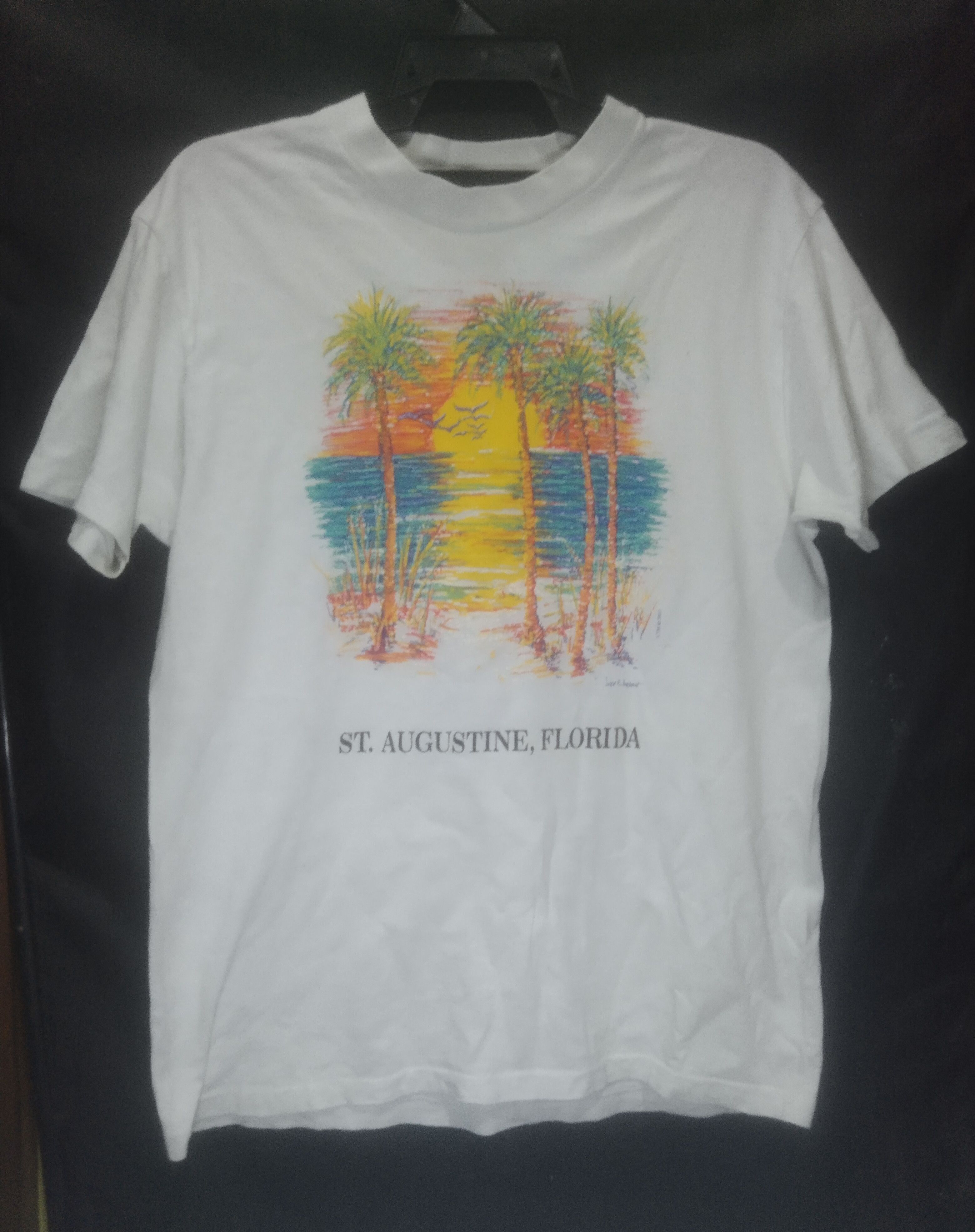 Vintage Vintage St Augustine Florida painting by John R Jordan tee Size US M / EU 48-50 / 2 - 1 Thumbnail