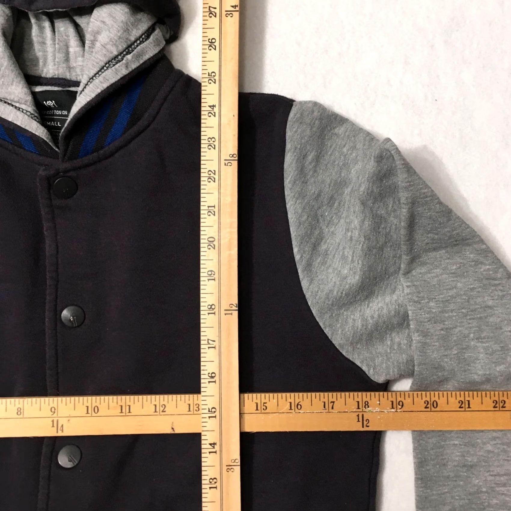 Cotton On cotton on Jacket Hoodie Sweatshirt button down Blue gray Adult Small Size US S / EU 44-46 / 1 - 5 Thumbnail