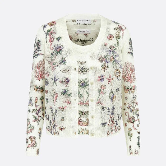 Dior o1bcso1str0126 Sweaters in White Size L / US 10 / IT 46 - 6 Thumbnail