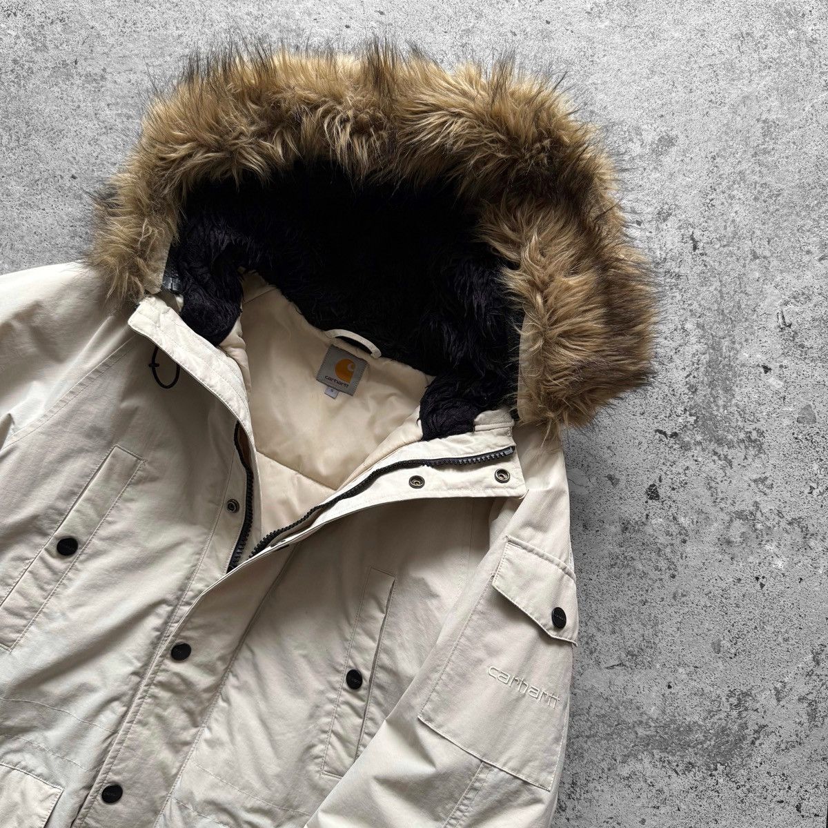 Carhartt Wip Carhartt WIP Anchorage Parka Winter Jacket Hooded Faux Fur Size US S / EU 44-46 / 1 - 4 Thumbnail