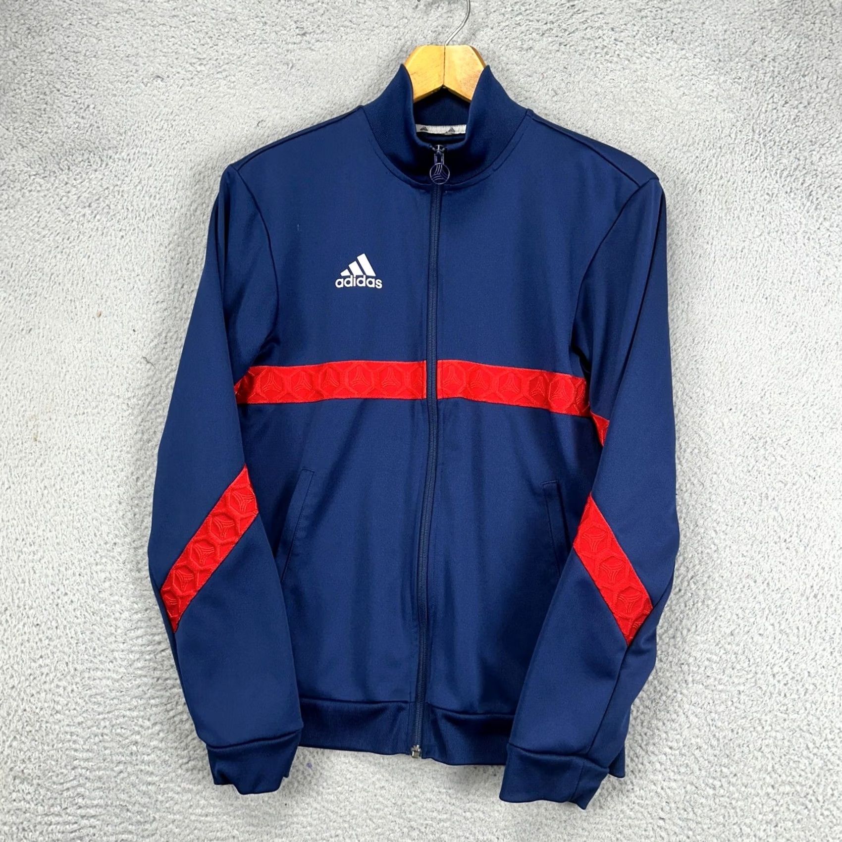 Adidas Adidas Sportswear Track Jacket Mens Small Blue Full Zip Tape Clubhouse Logo Sportswear Jacket Mens Small Blue Full Zip Size US S / EU 44-46 / 1 - 4 Thumbnail