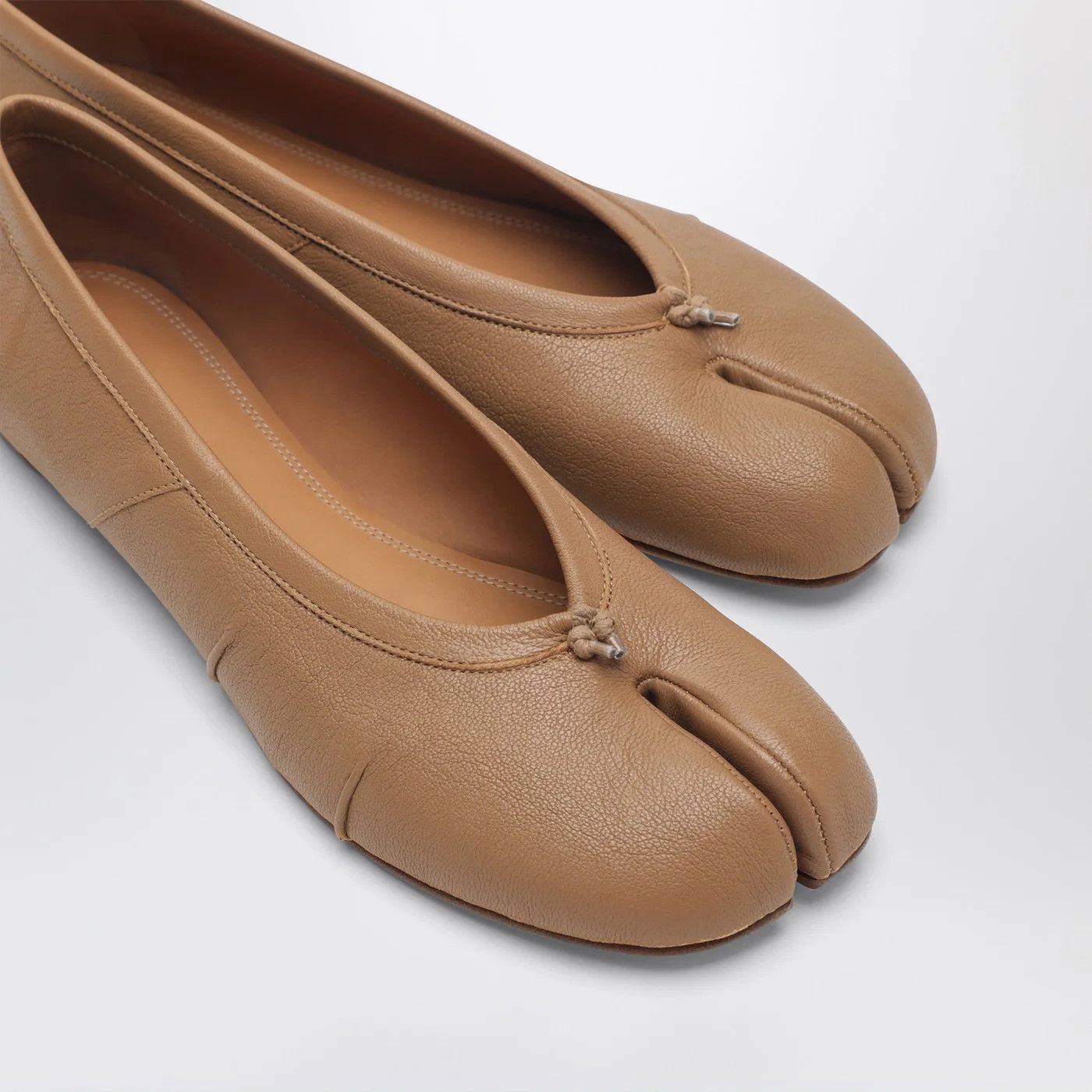 Maison Margiela o1d2blof0426 Leather Ballet Flats in Beige Size US 11 / IT 41 - 5 Thumbnail