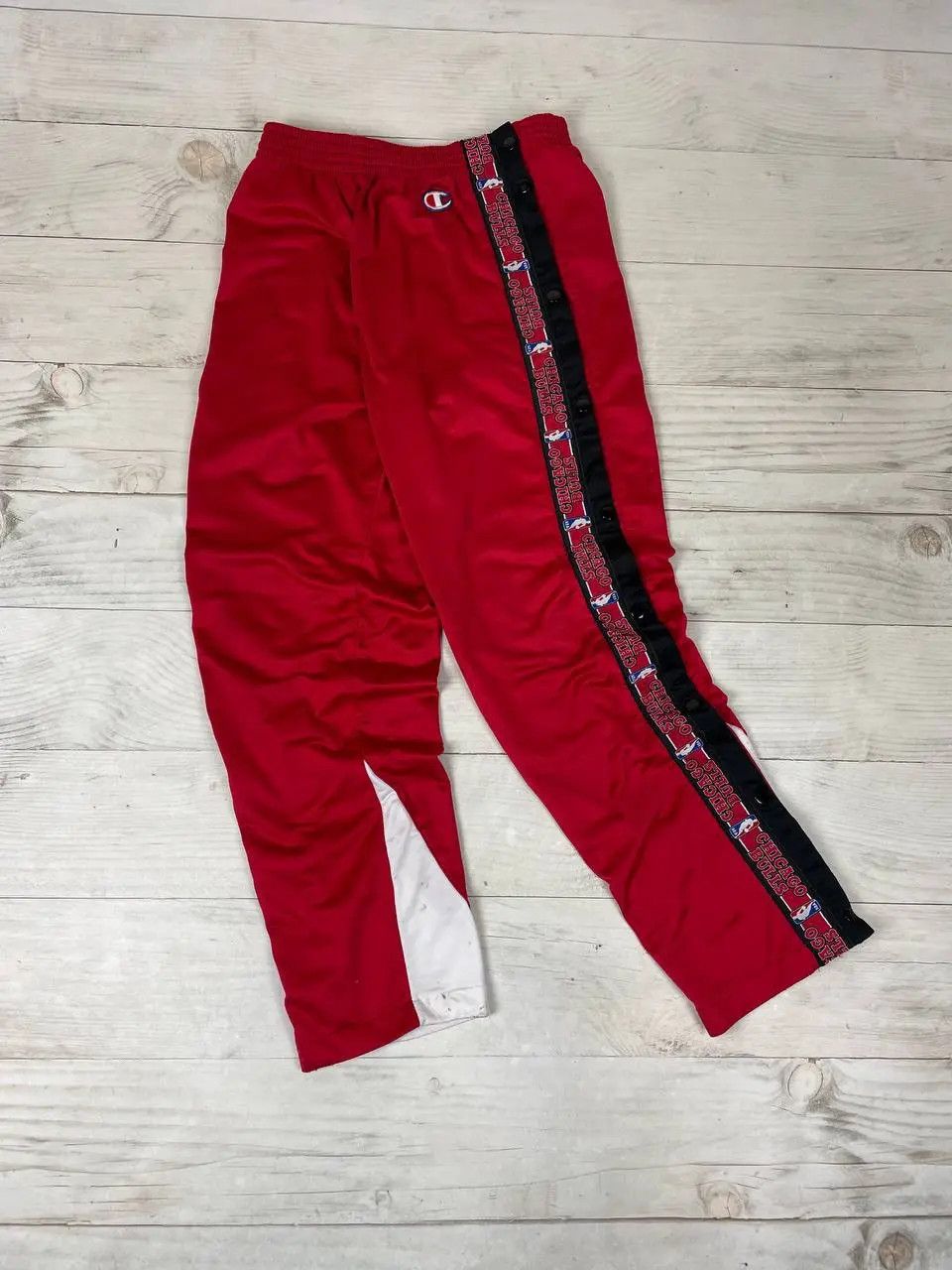 Champion Vintage Champion Chicago Bulls Basketball 90s Track Pants Size US 32 / EU 48 - 1 Thumbnail