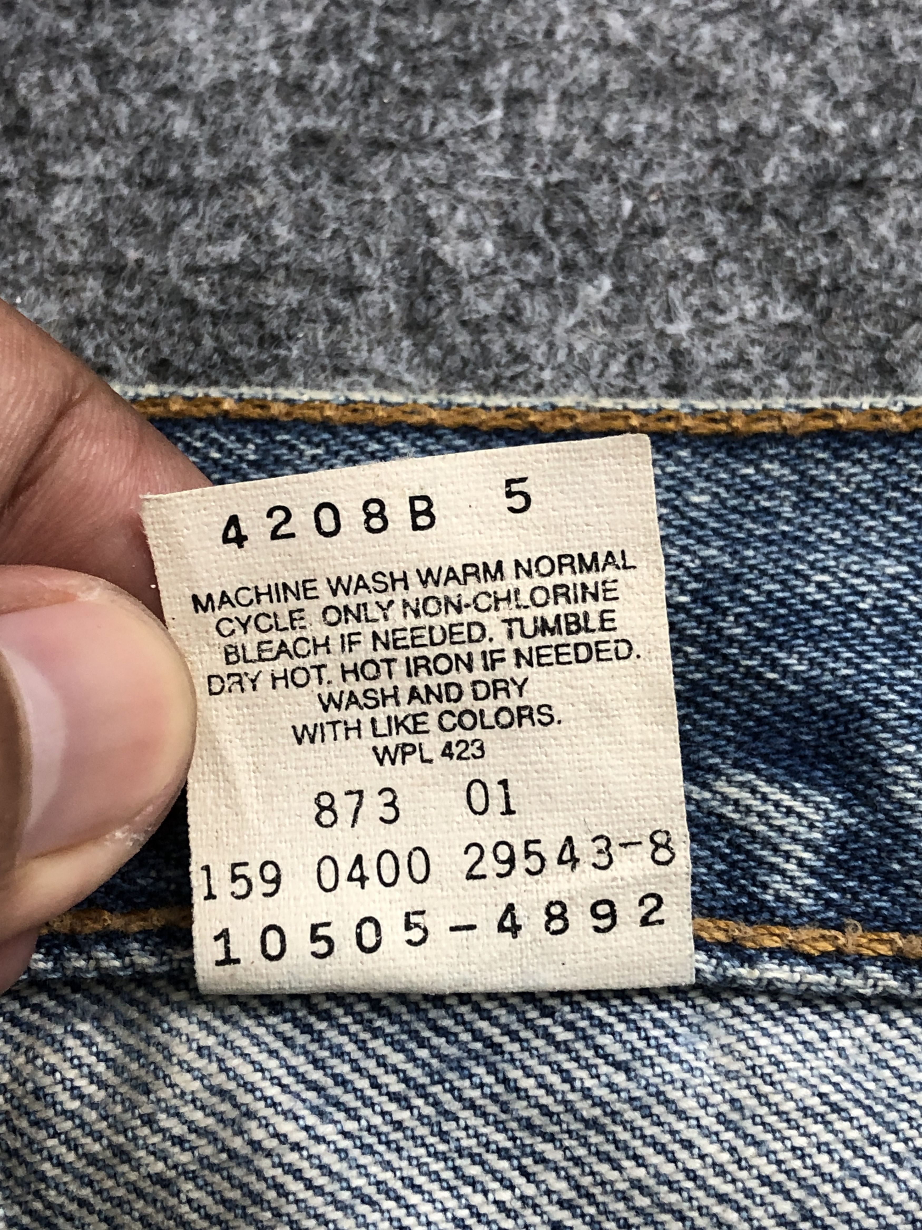 Levi's Vintage 90s Levis 505 Regular Light Blue Jeans DP2451 Size US 26 / EU 42 - 8 Thumbnail