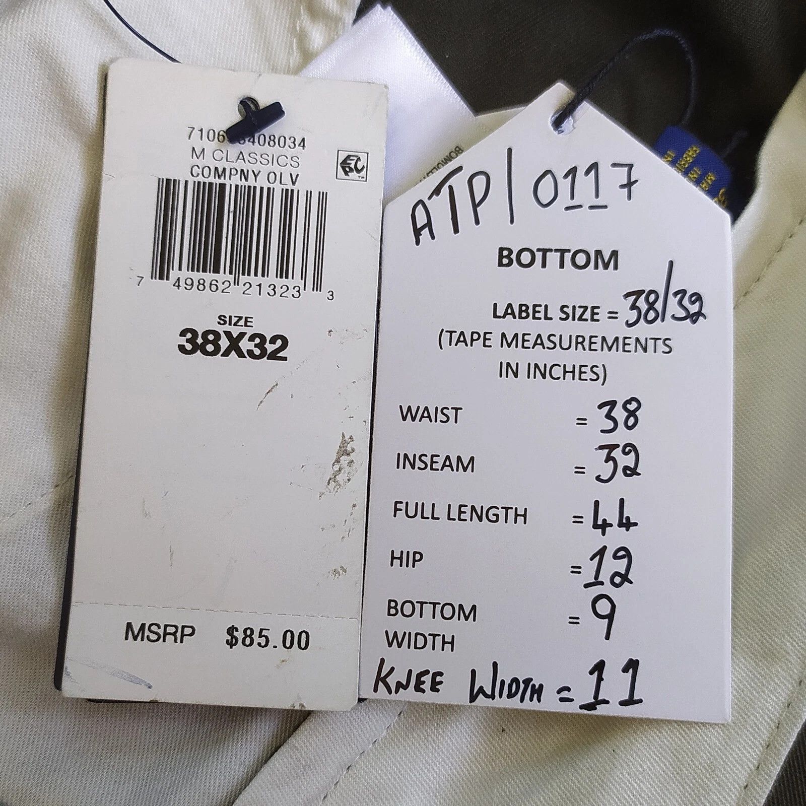 Polo Ralph Lauren Polo Ralph Lauren Classic Fit Chino Pant ATP 0117 Size US 38 / EU 54 - 6 Thumbnail