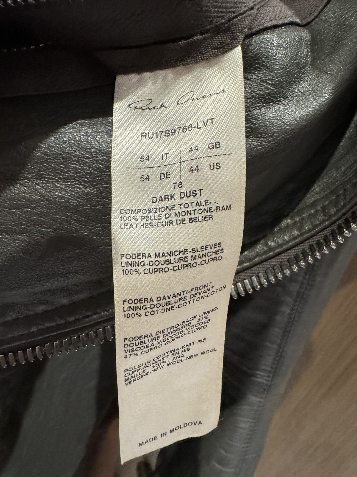Rick Owens Rick Owen’s SS15 leather jacket 54 Size US L / EU 52-54 / 3 - 5 Thumbnail