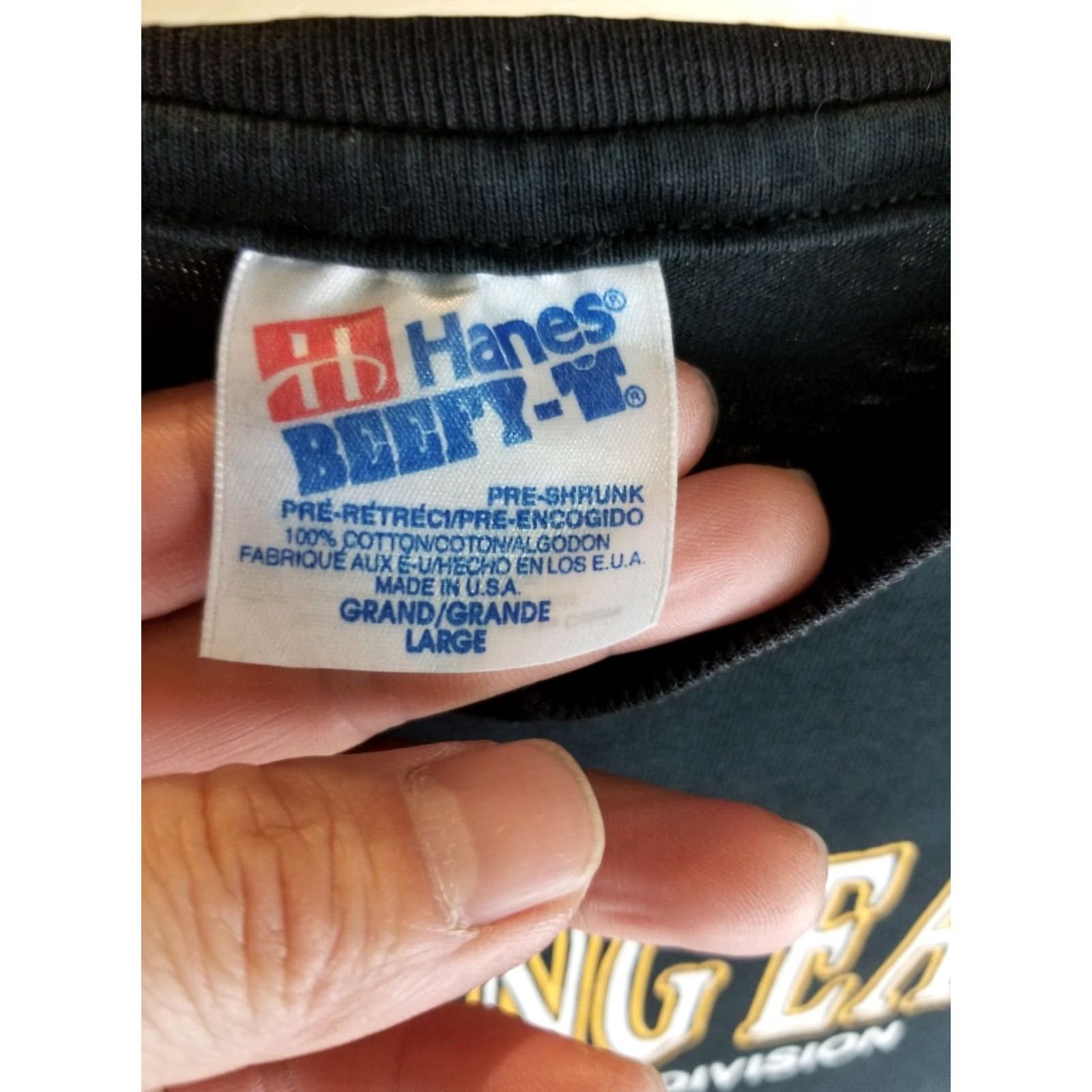 Hanes VINTAGE 90' SCREAMING EAGLES AIRBORNE US ARMY BLACK T-SHIRT SZ LARGE Shirt Mens Hanes Cotton Size US L / EU 52-54 / 3 - 5 Thumbnail