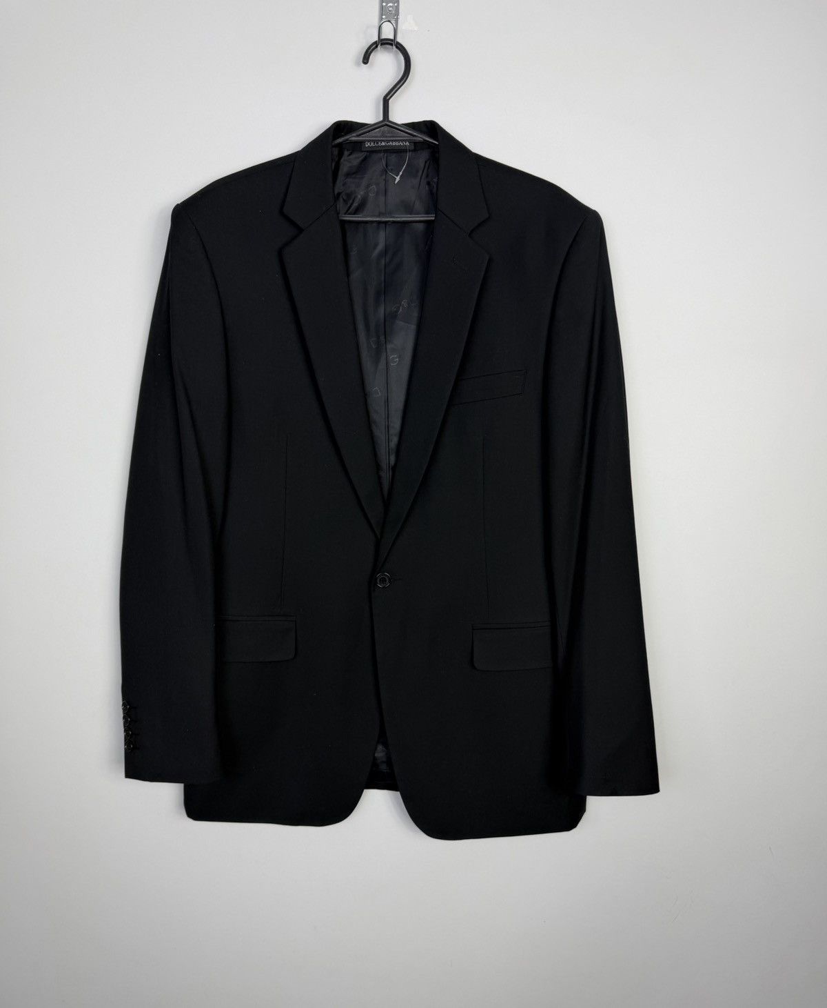 Dolce & Gabbana Elegant Dolce & Gabbana Blazer with Logo Buttons, Black Size US L / EU 52-54 / 3 - 1 Thumbnail