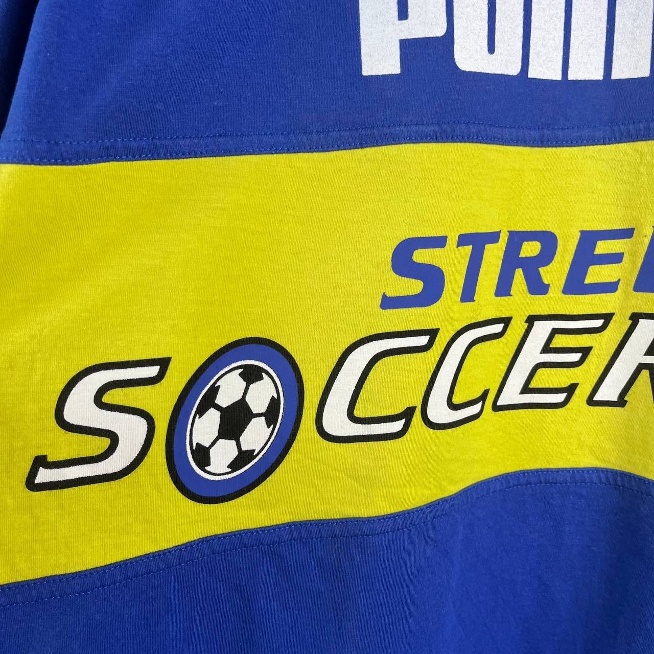 Puma Vintage 90s Puma Street Soccer Cup Tshirt Retro Football Size US L / EU 52-54 / 3 - 4 Thumbnail