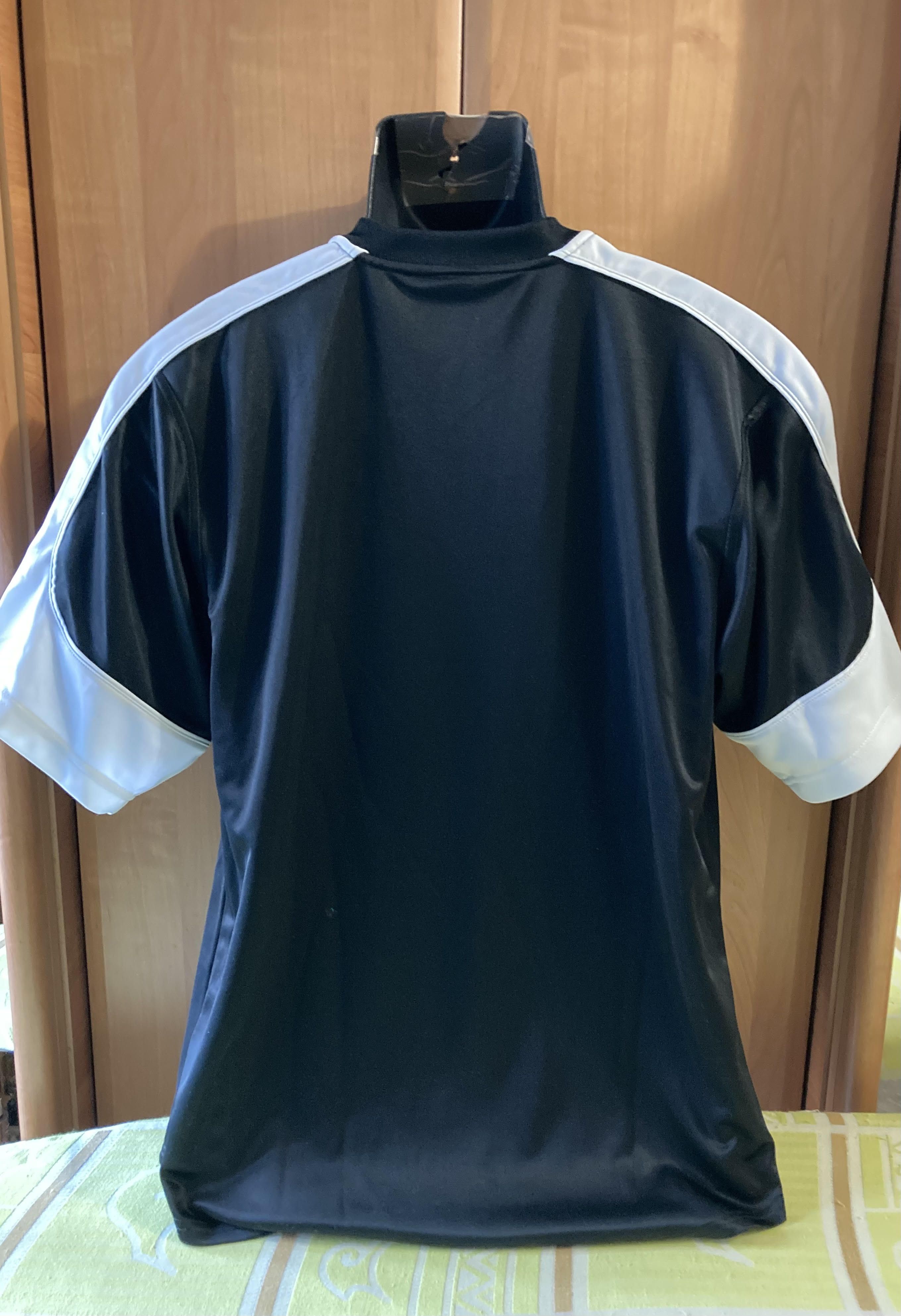Nike × Vintage Nike Y2K Black Swoosh Athletic Soccer jersey Shirt Size US L / EU 52-54 / 3 - 10 Thumbnail