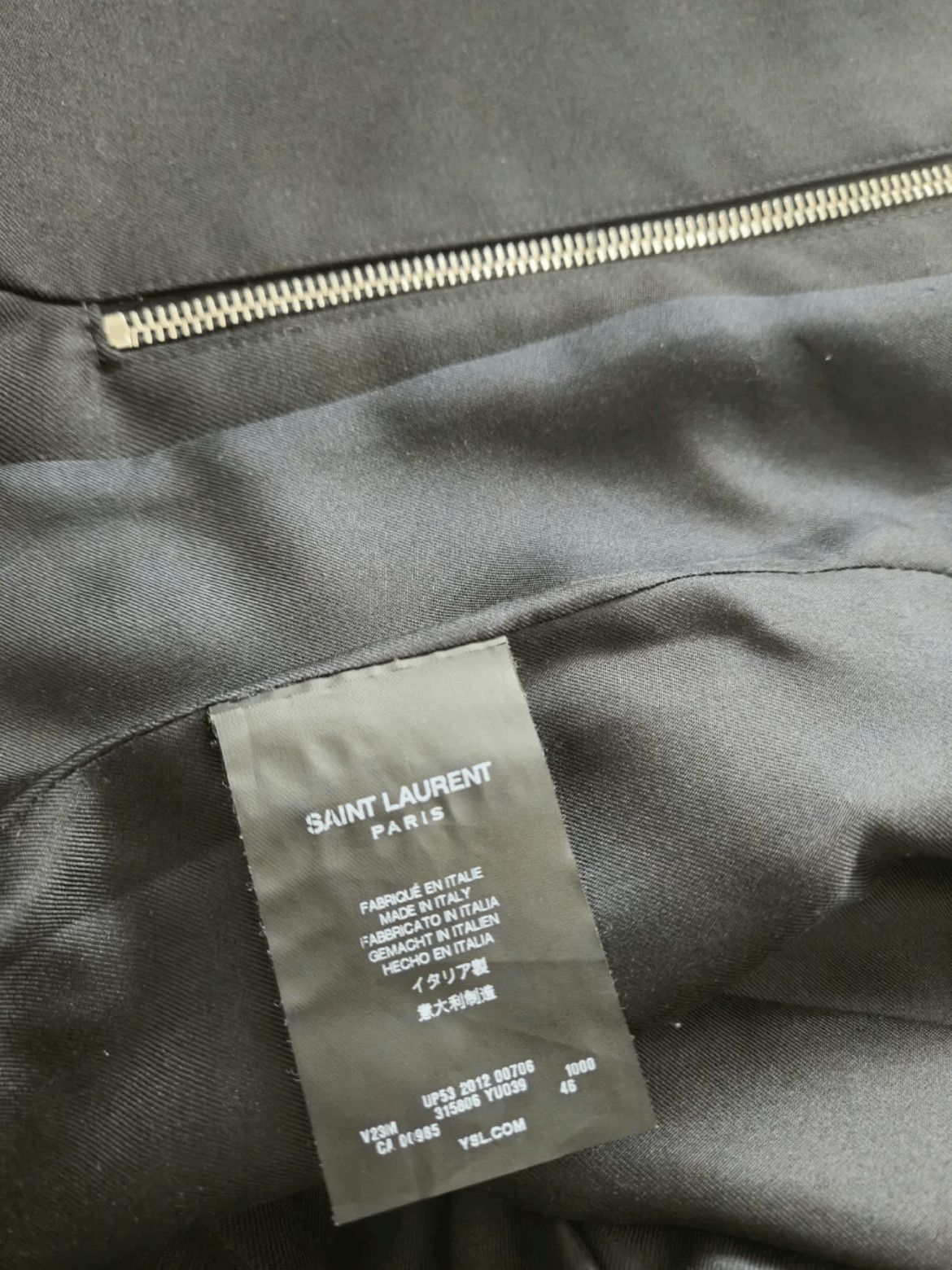 Saint Laurent Paris Sz 46 Saint Laurent Paris Runway Zipper Jacket Size US S / EU 44-46 / 1 - 7 Thumbnail