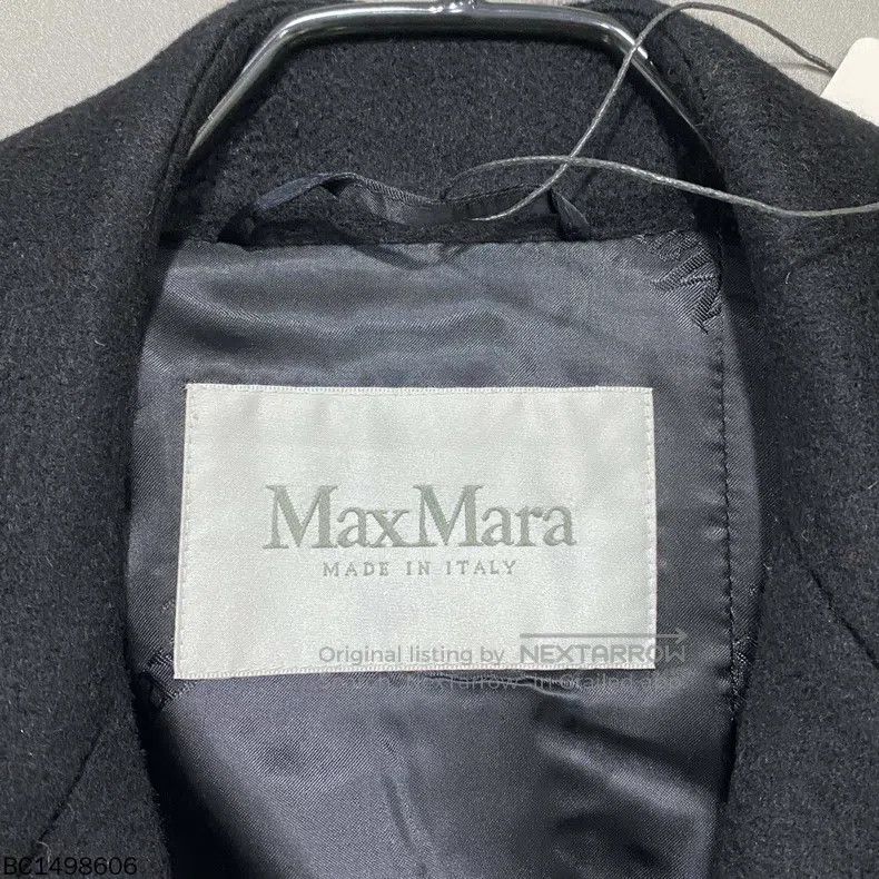 Max Mara Max Mara Black long cashmere coat Size S / US 4 / IT 40 - 4 Thumbnail