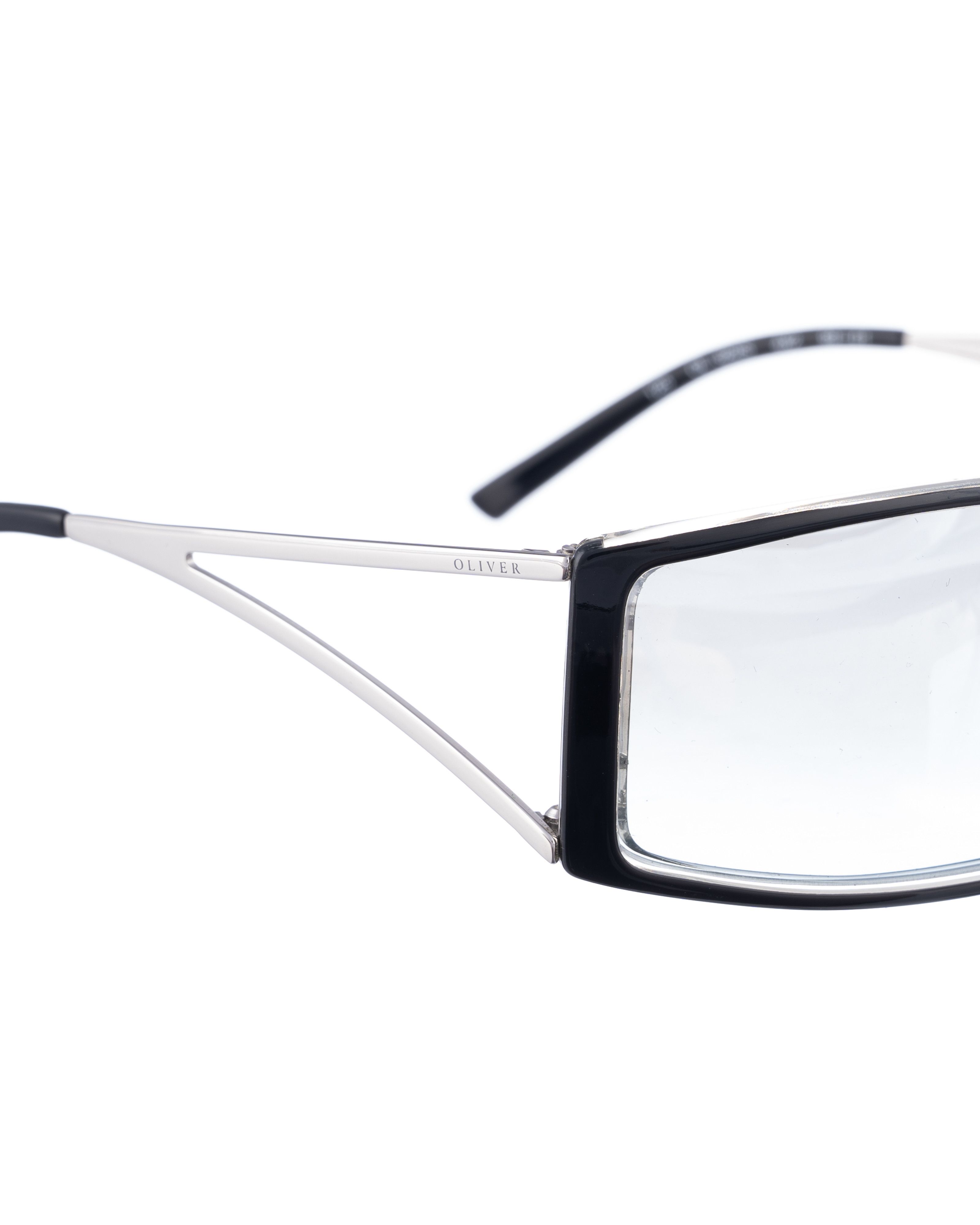 Valentino Oliver by Valentino '00s Silver Mirror Cut Out Sunglasses Size ONE SIZE - 3 Thumbnail