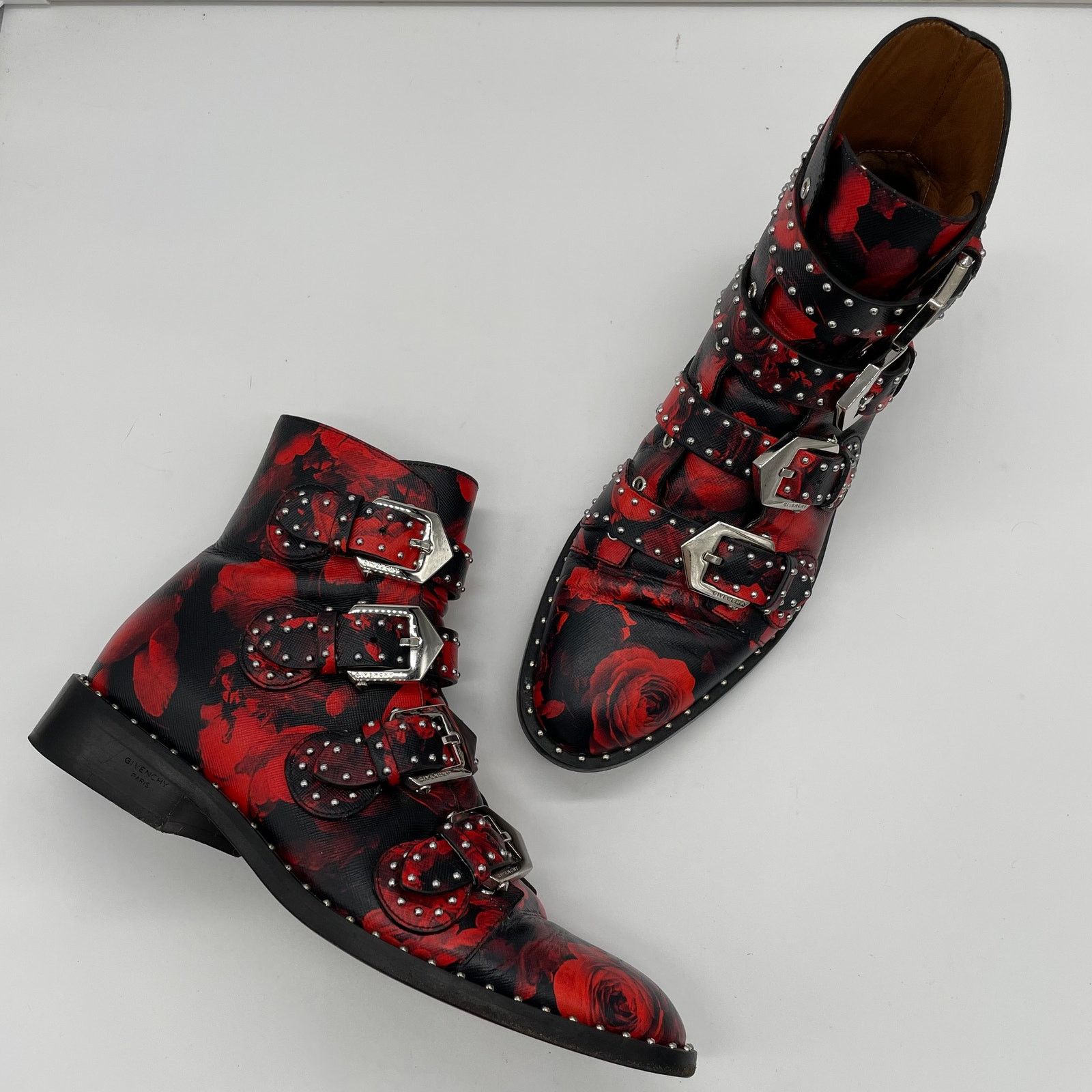 Givenchy Studded Rose Ankle Booties - 39 - RARE/HTF