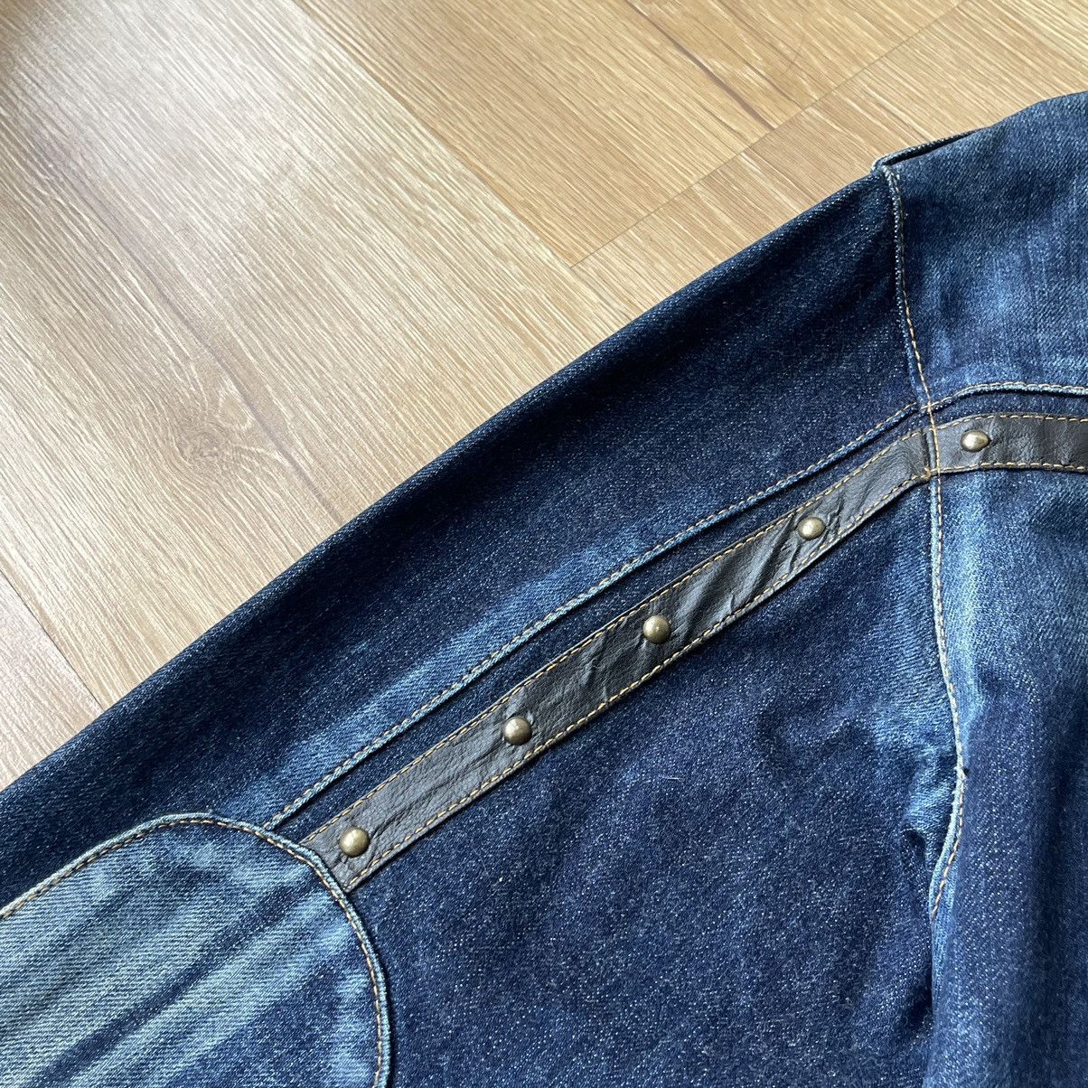 If Six Was Nine Vintage Distressed Carpenter Moto Zip Denim Jacket y2k Size US L / EU 52-54 / 3 - 15 Thumbnail