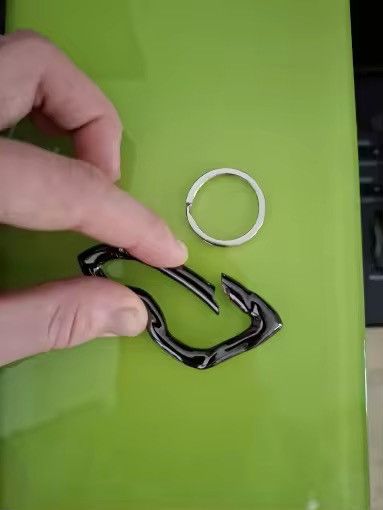 Other twisted metal black chrome steel Carabiner Size ONE SIZE - 3 Thumbnail
