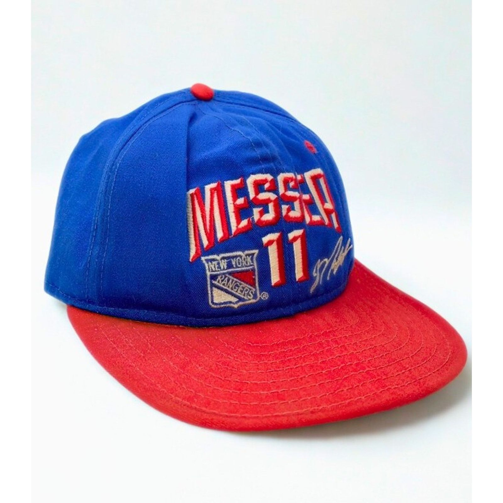 NHL New York Rangers Mark Messier #11 AJD Snapback Hat Vintage Size ONE SIZE - 5 Thumbnail