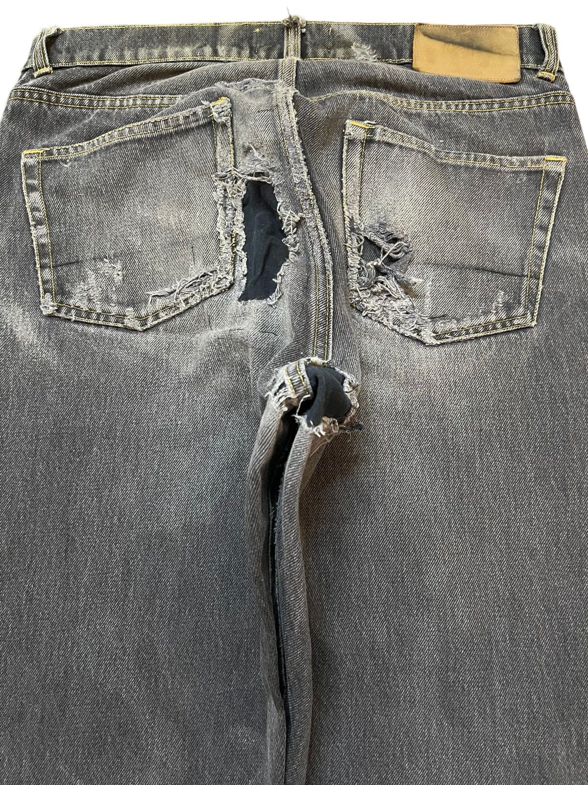 Palace Vintage Usa Palace Jeans Faded Wash Distress Baggy Jeans Size US 31 - 5 Thumbnail