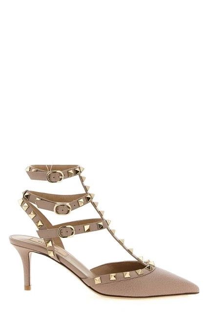 VALENTINO GARAVANI Beige Leather 65mm Pumps New & Authentic
