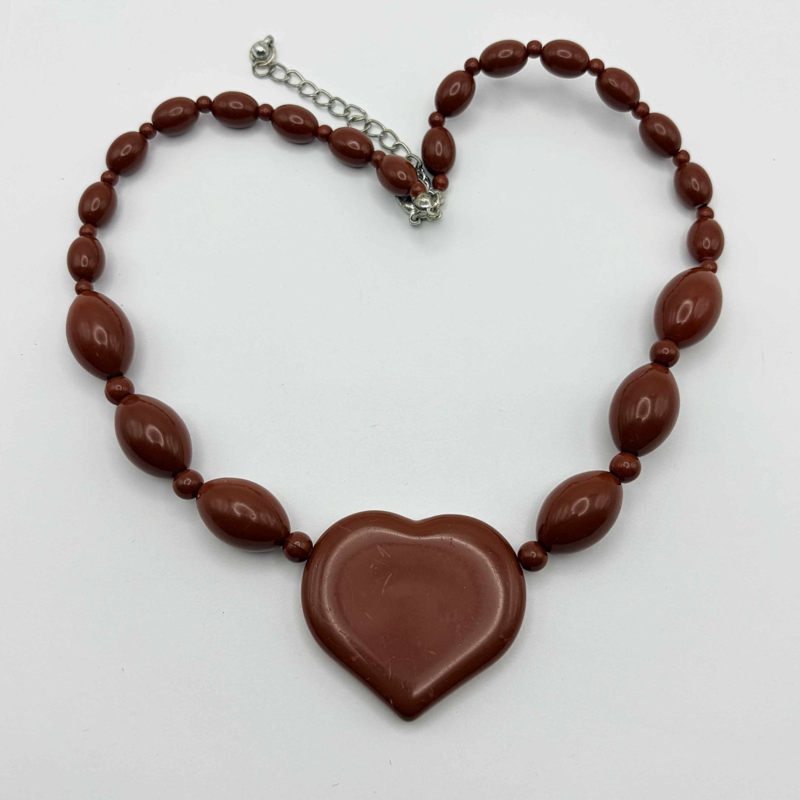 Other Red Beaded Heart Necklace Size ONE SIZE - 3 Thumbnail