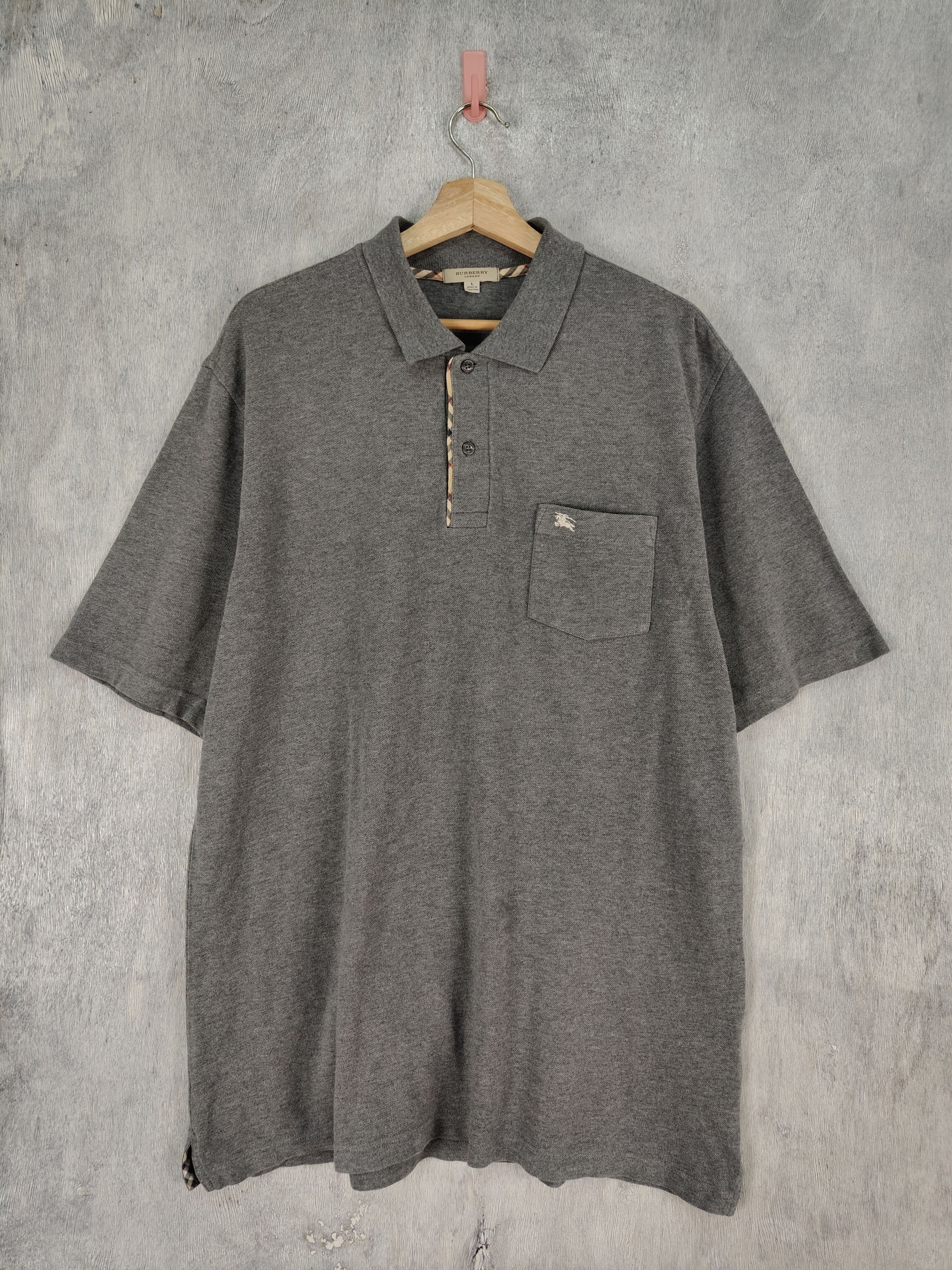 Burberry × Vintage Vintage Burberry Polo Shirt Size US L / EU 52-54 / 3 - 1 Thumbnail