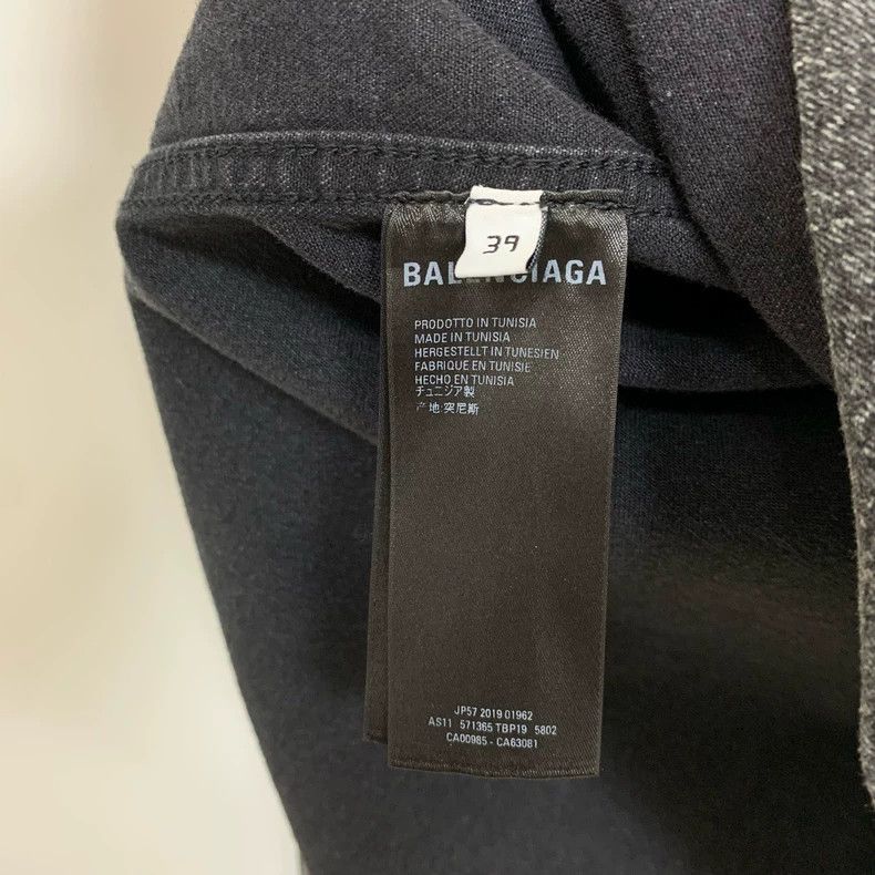 Balenciaga Balenciaga size 39 Red Logo Denim Shirt with Back Logo Size US XS / EU 42 / 0 - 7 Thumbnail