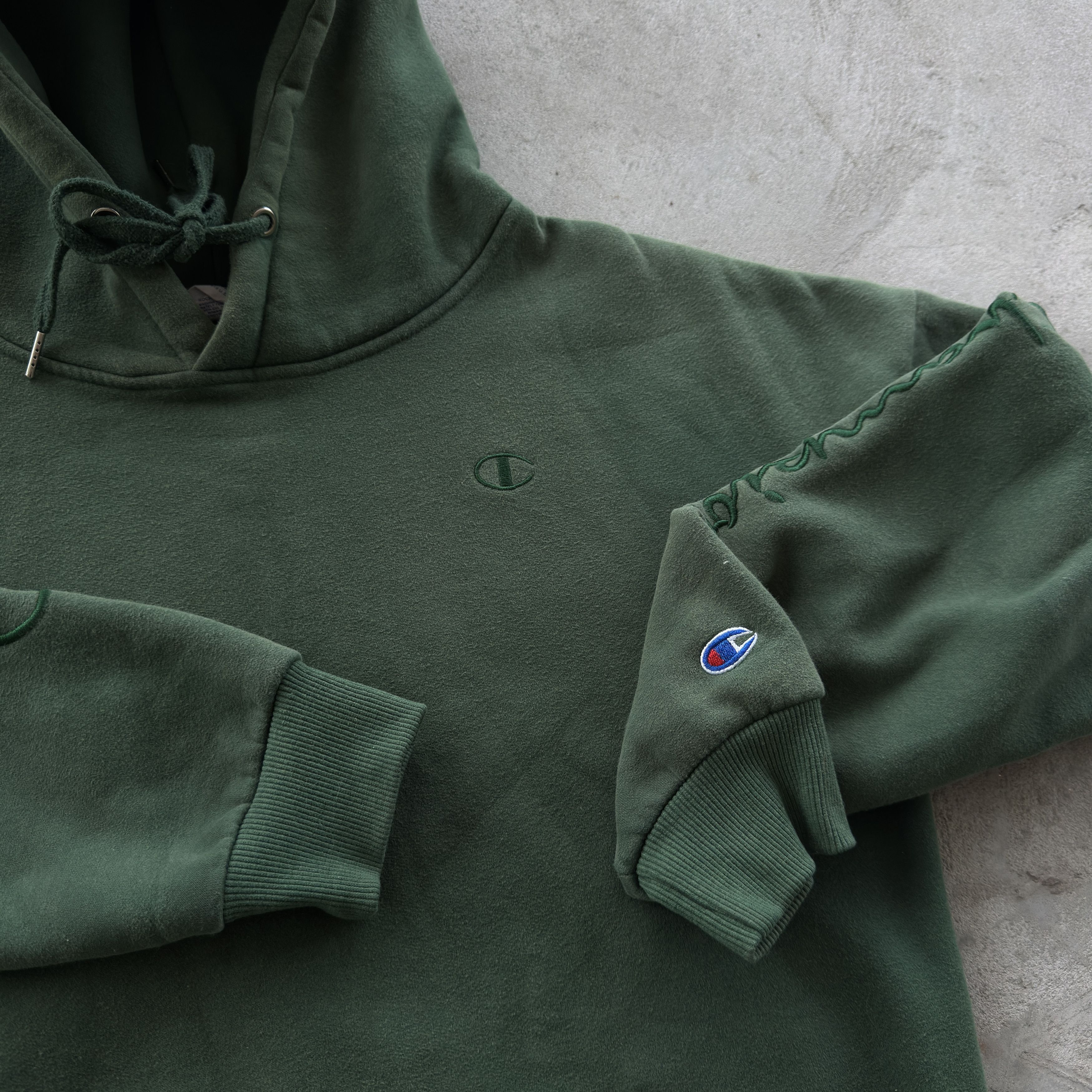 Champion Vintage Champion Hoodie Spellout Sleeve Logo Pullover Size US M / EU 48-50 / 2 - 4 Thumbnail