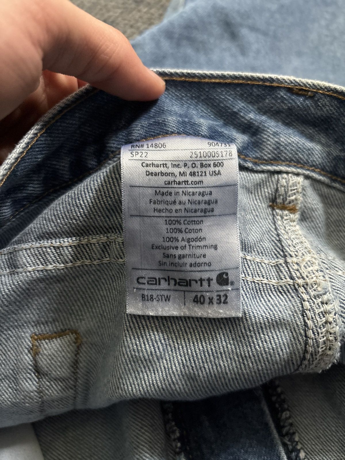 Carhartt × Vintage Carhartt Baggy Denim Size US 40 / EU 56 - 4 Thumbnail
